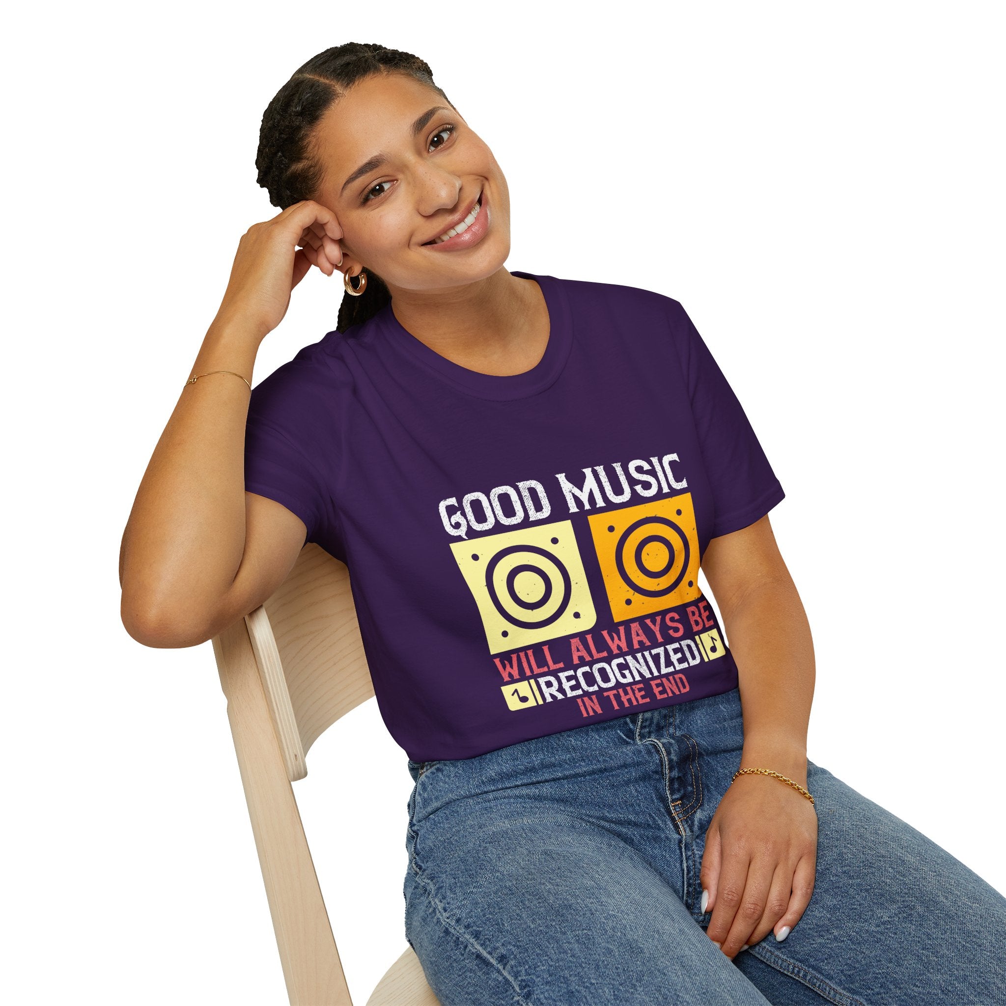 Good Music Unisex Softstyle T-Shirt | Retro Music Lover Tee