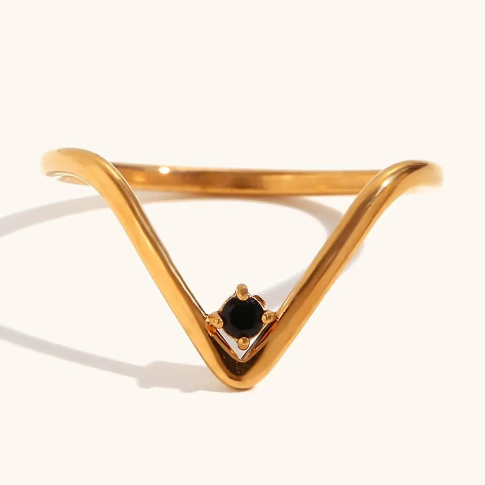 18K Gold Personality Affordable Luxury Ring Ornament Advibe Studio