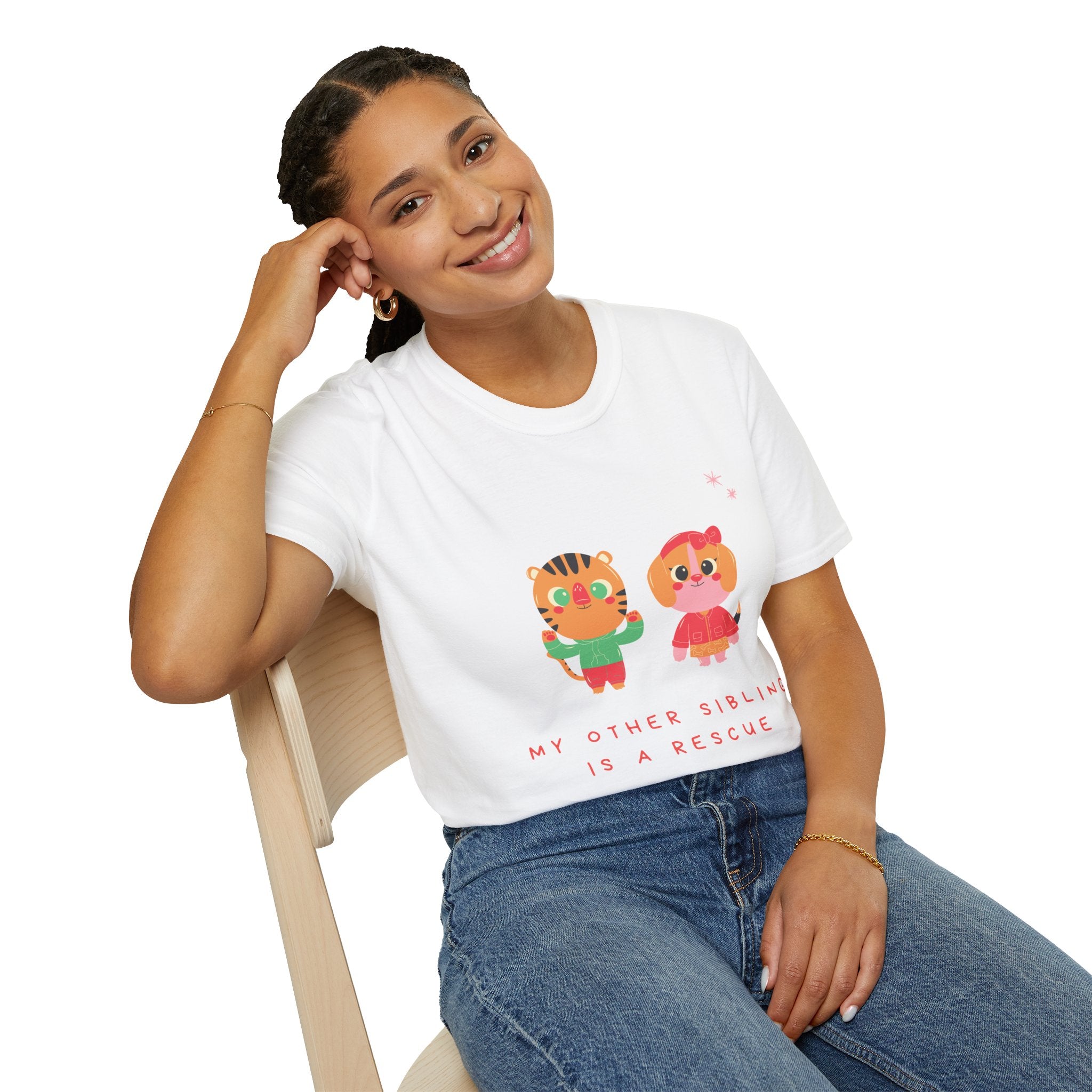 Cute Sibling Rescue T-Shirt, Animal Lovers Gift, Adoption Awareness Tee