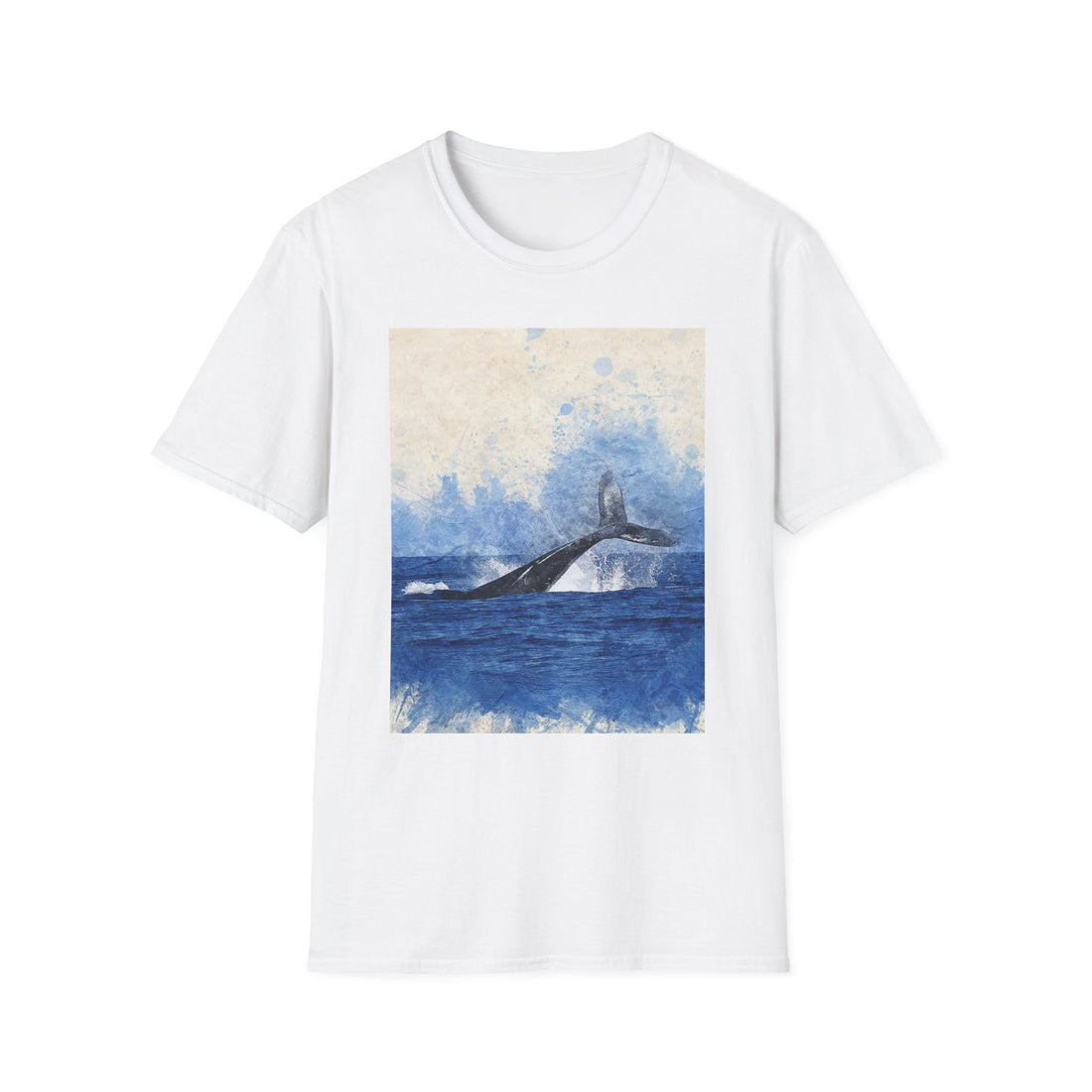 Whale Watching Unisex Softstyle T-Shirt, Ocean Lover Gift, Nature Tee