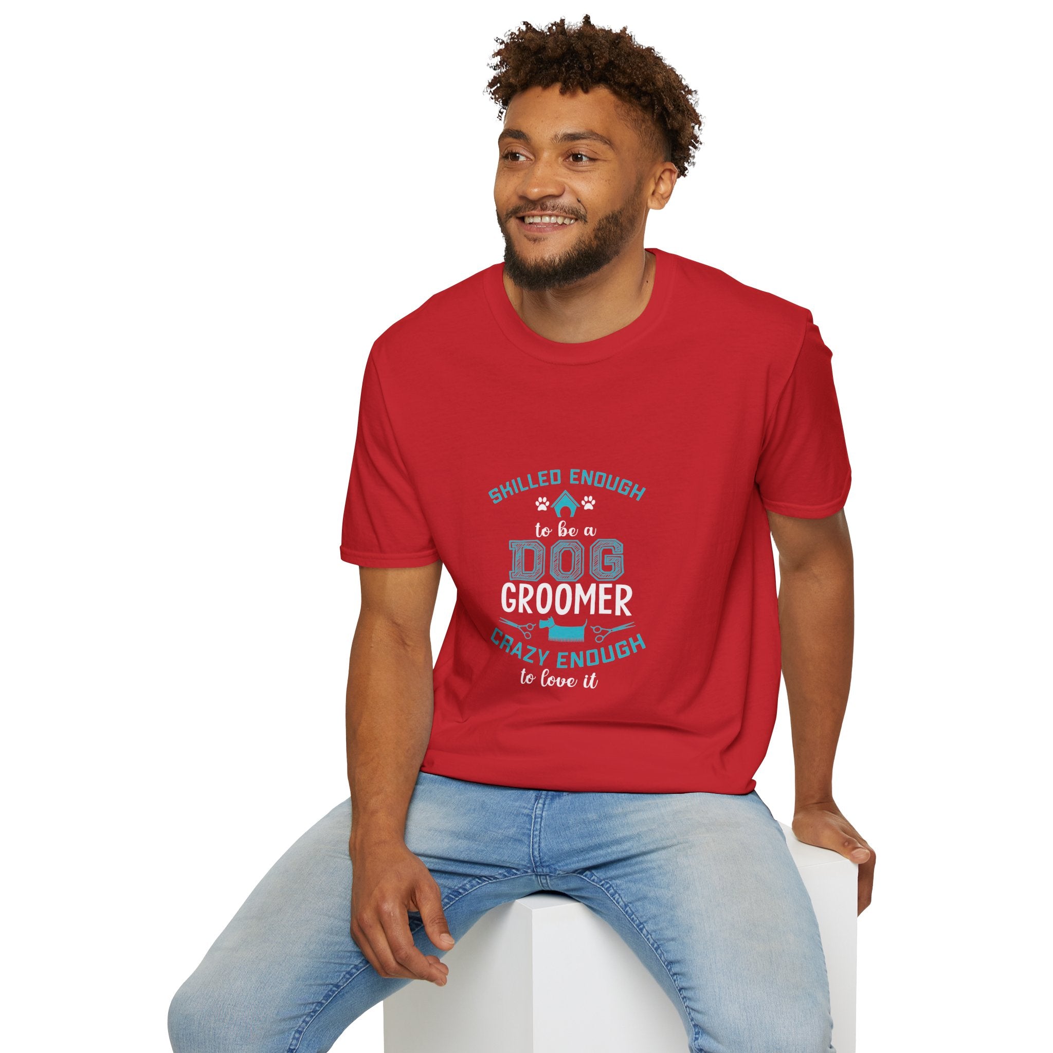 Skilled Enough Dog Groomer T-Shirt, Funny Pet Grooming Tee, Unisex Graphic Tee, Dog Lover Gift, Birthday or Holiday Apparel