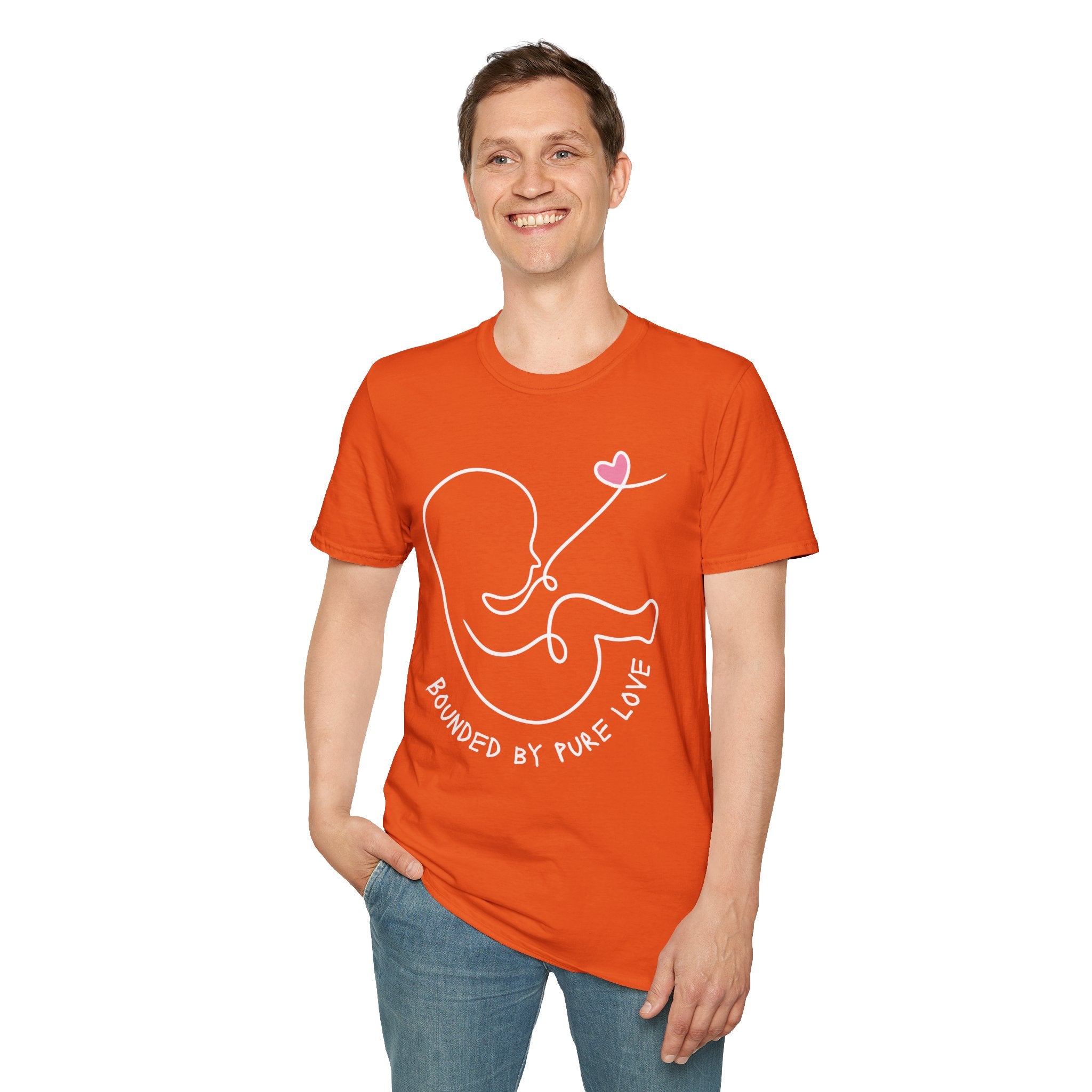 Bounded by Pure Love Unisex T-Shirt, Cute Tee, Expecting
