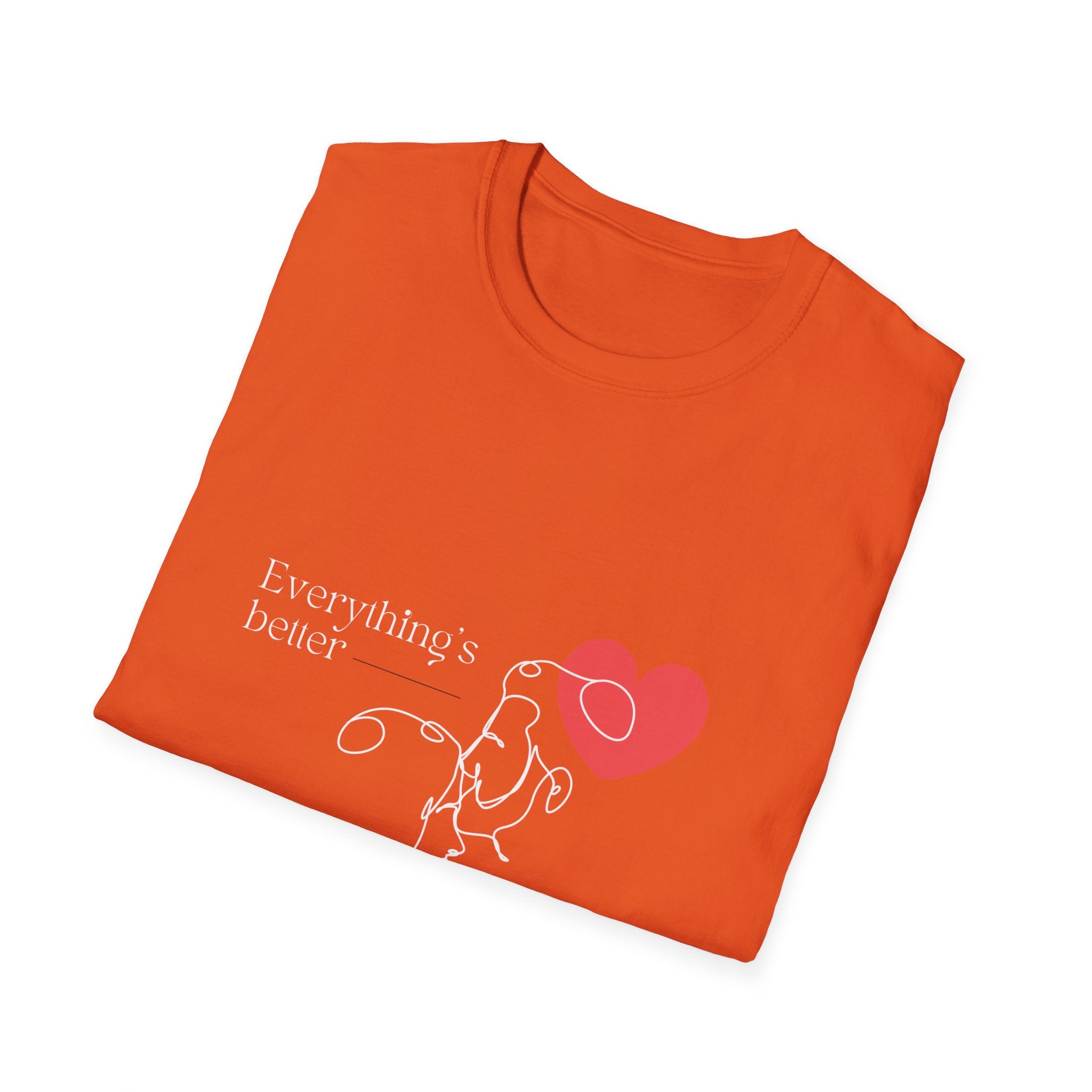 Cute Love Illustration T-Shirt, Funny Couple Shirt, Gift for Her, Romantic
