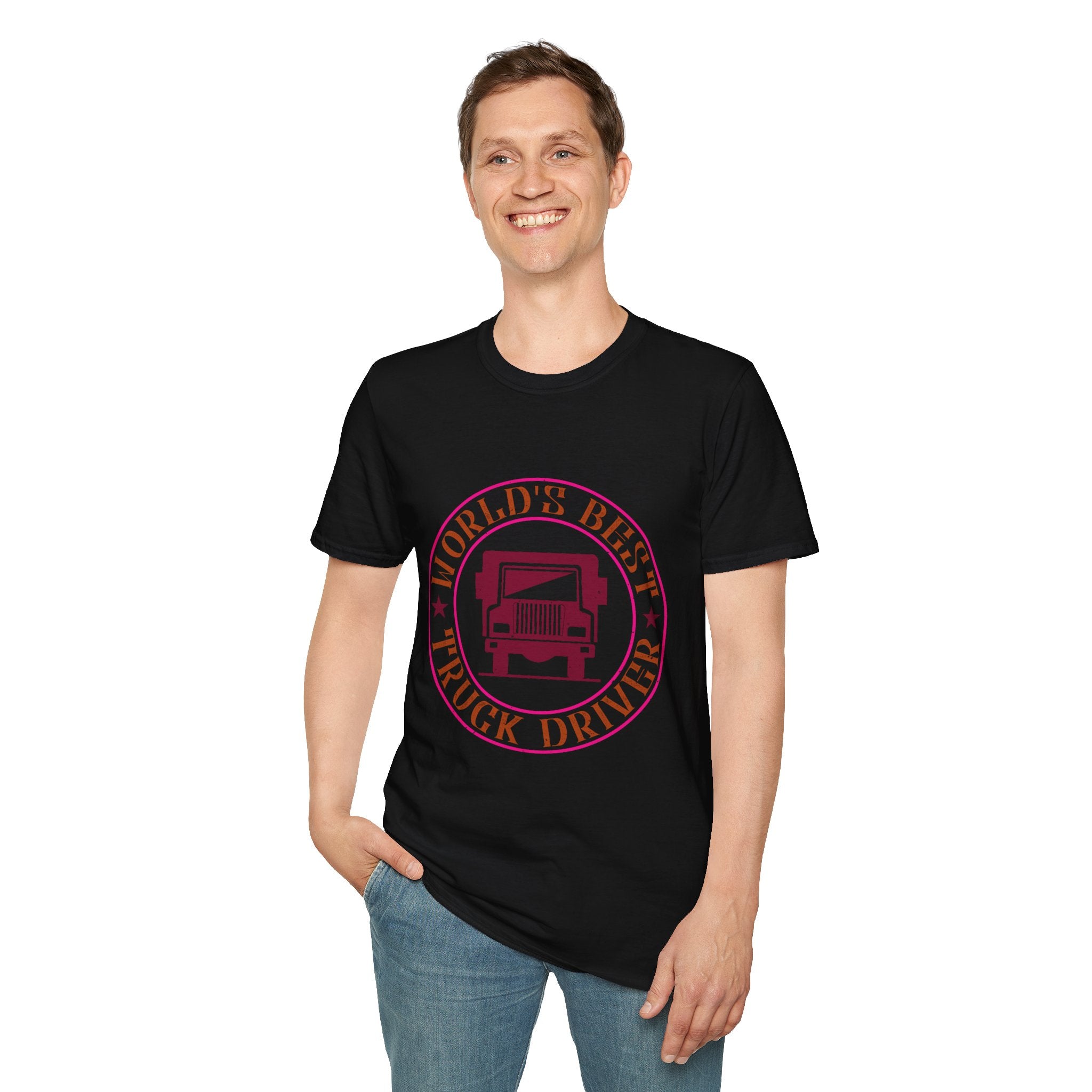 World's Best Truck Driver Unisex Softstyle T-Shirt | Gift for Dad