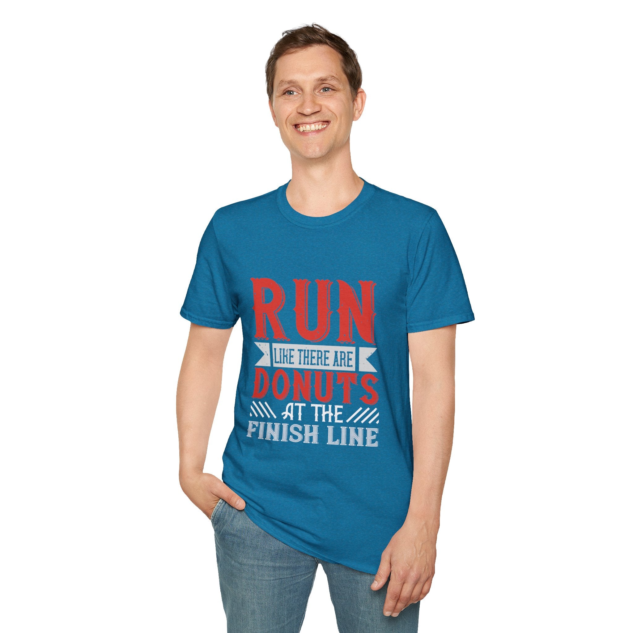 Playful Fitness T-Shirt - Perfect for Runners, Gift for Donut Lovers