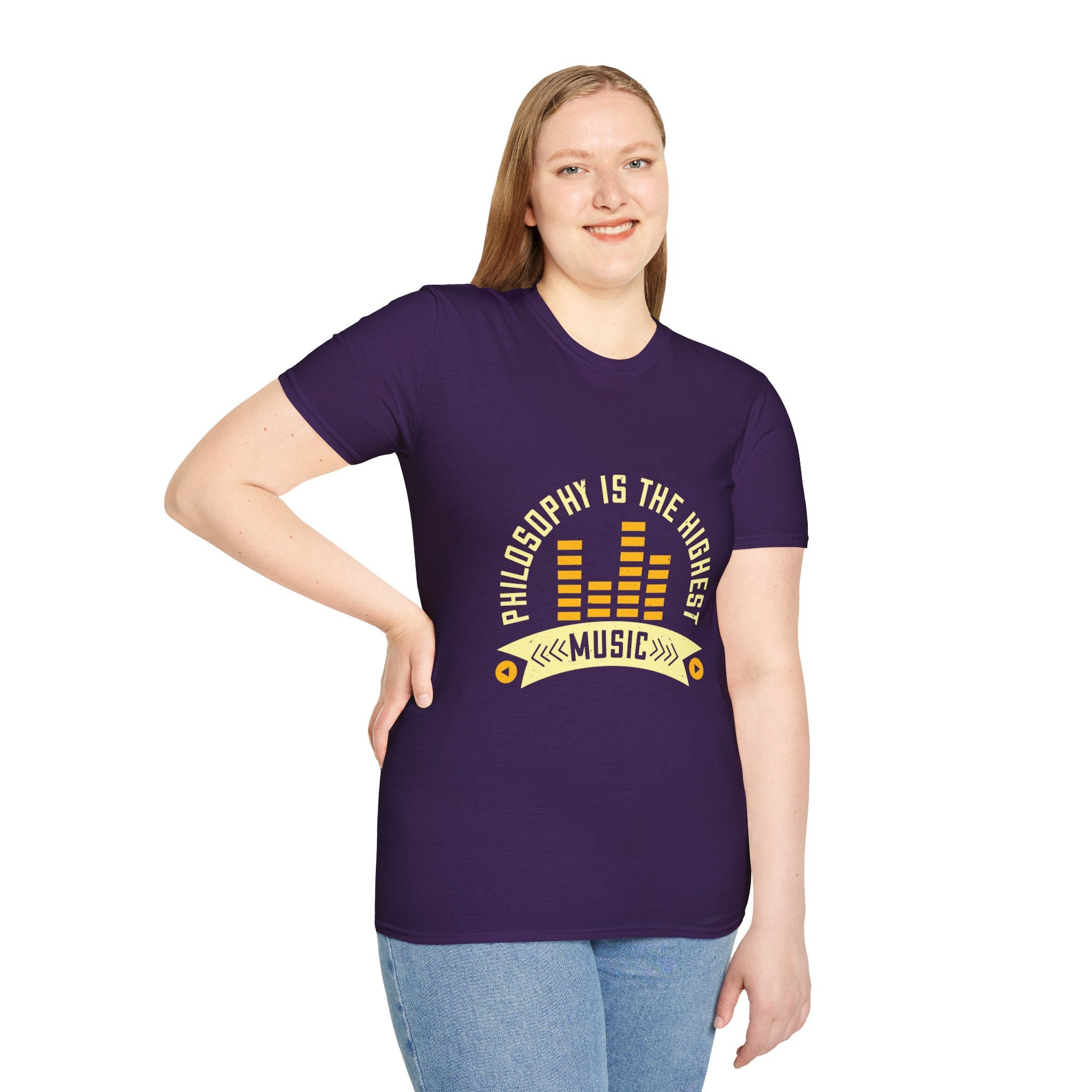 Musical Philosophy T-Shirt - Unisex Softstyle Tee, Gift for Music Lovers