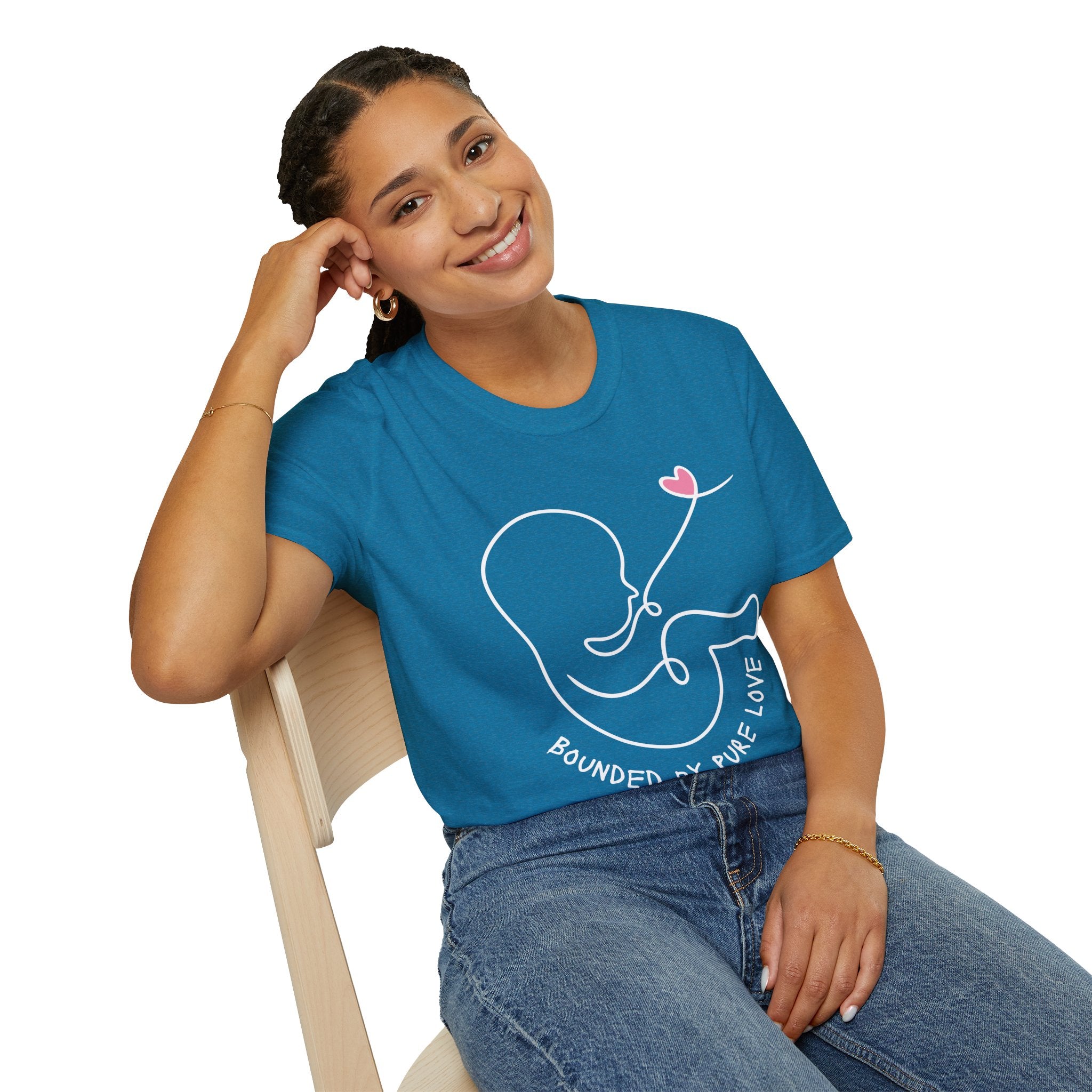 Bounded by Pure Love Unisex T-Shirt, Cute Tee, Expecting