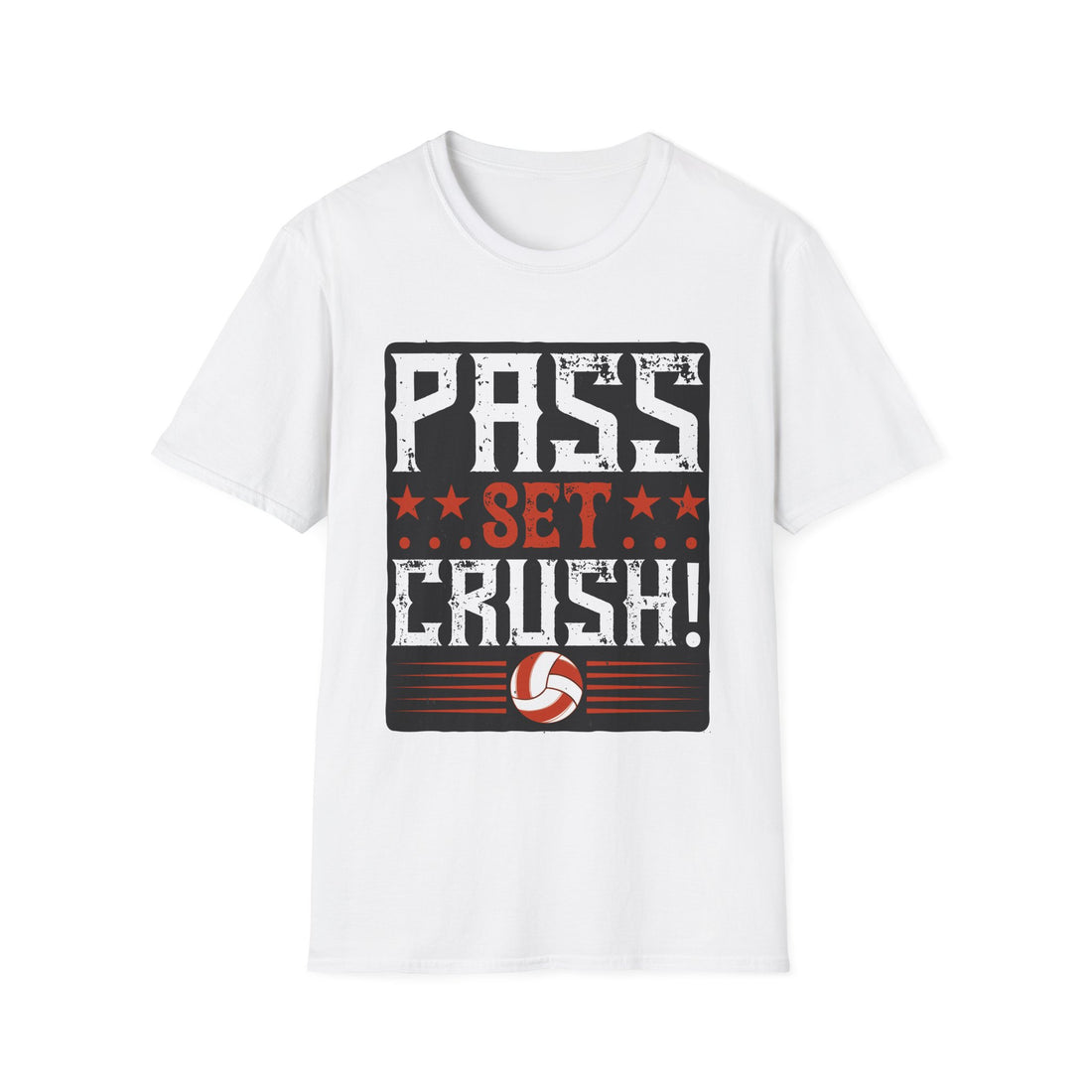 Volleyball Passion T-Shirt | Pass Set Crush! | Sports Tee