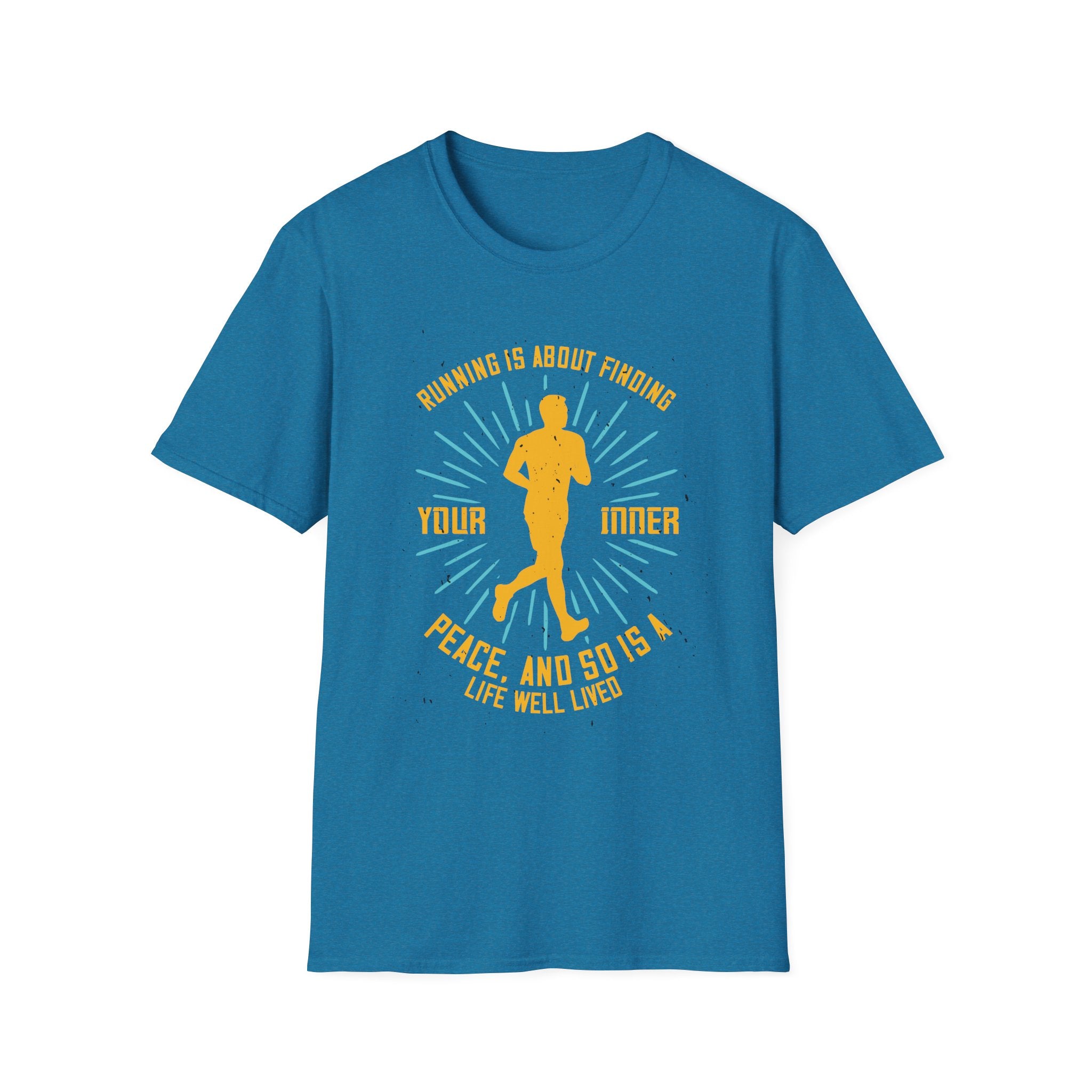 Inspirational Running T-Shirt for Peace Seekers, Fitness Gift