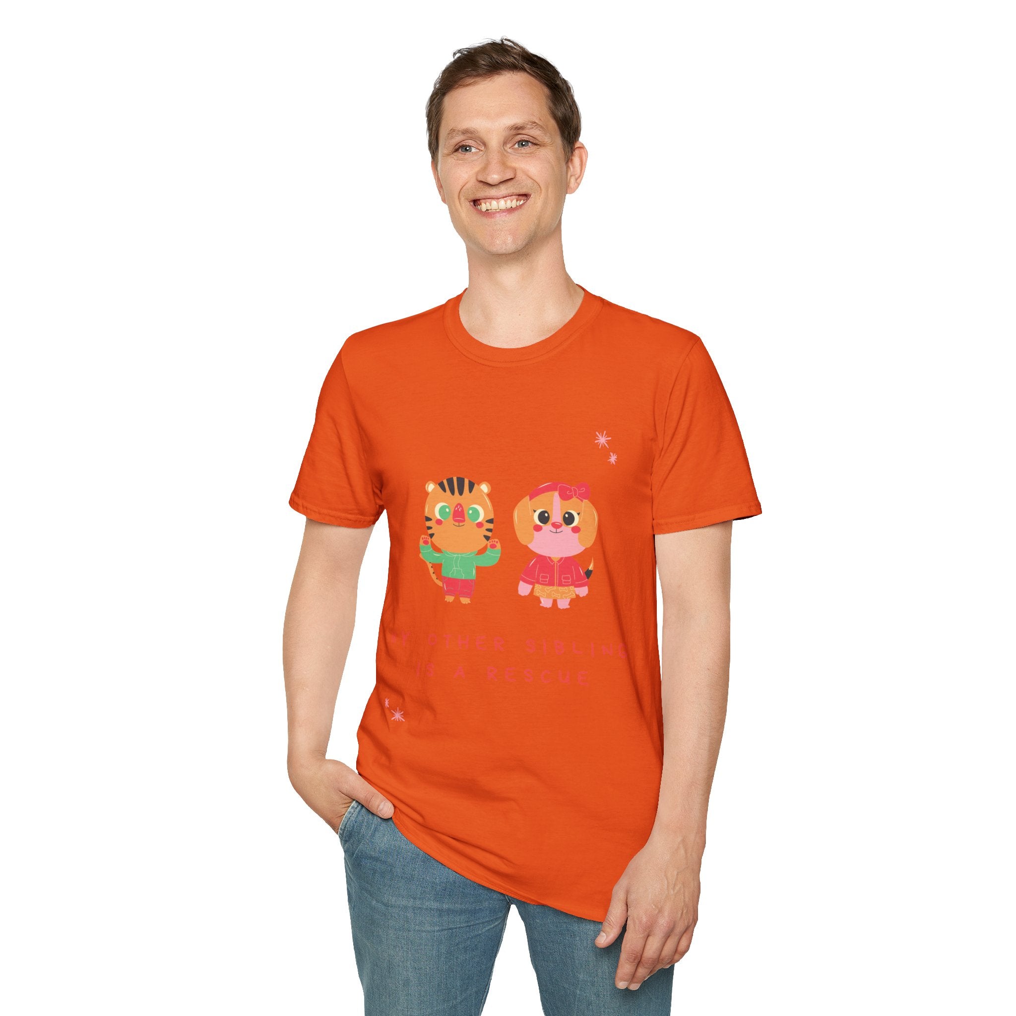 Cute Sibling Rescue T-Shirt, Animal Lovers Gift, Adoption Awareness Tee