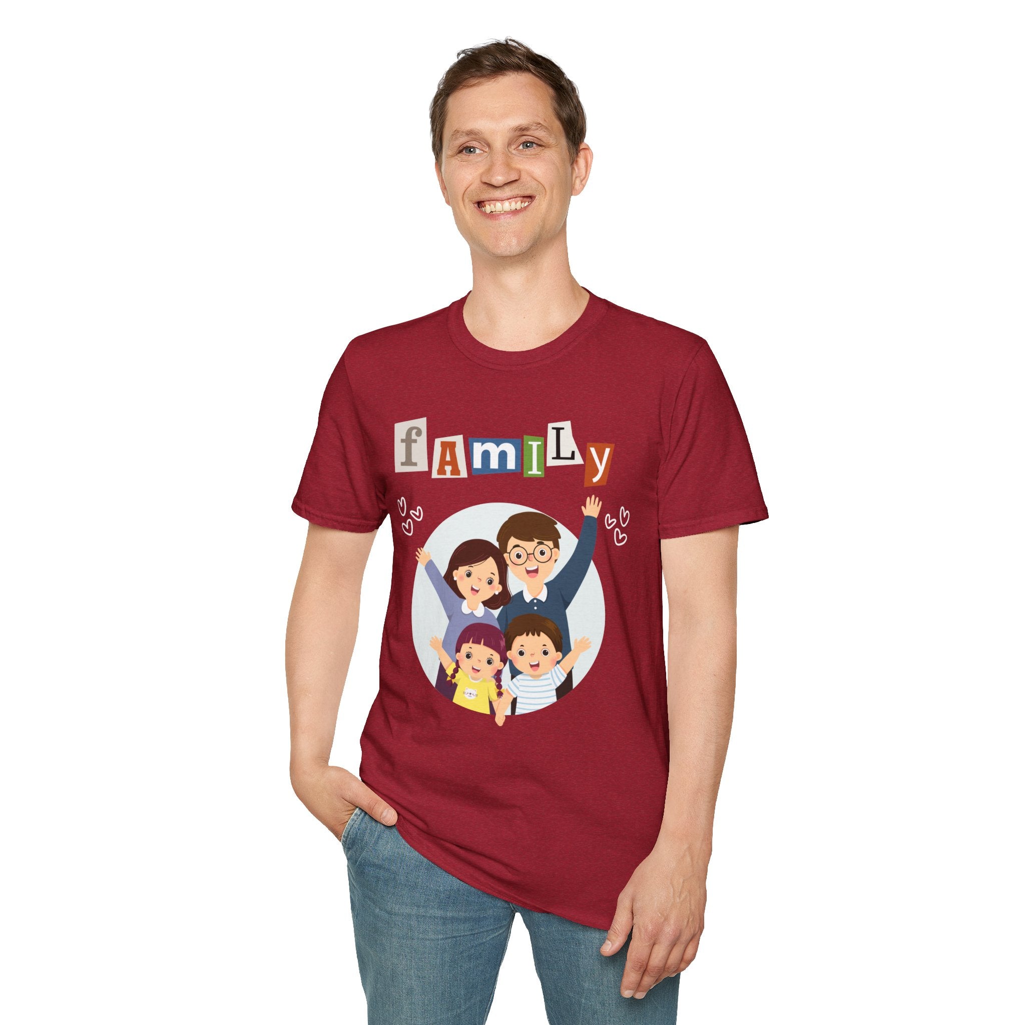Family Love Unisex T-Shirt, Perfect Gift for Parents