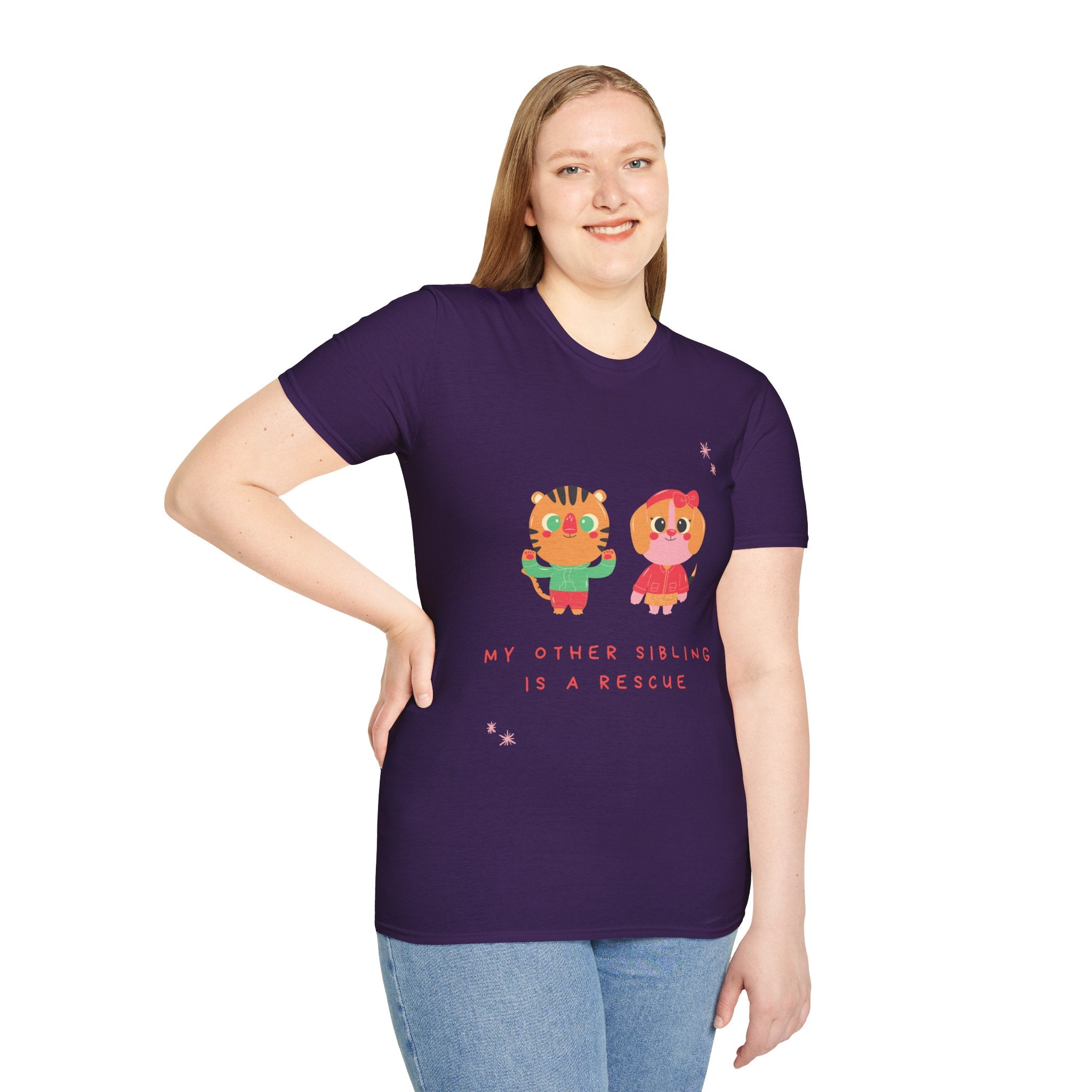 Cute Sibling Rescue T-Shirt, Animal Lovers Gift, Adoption Awareness Tee