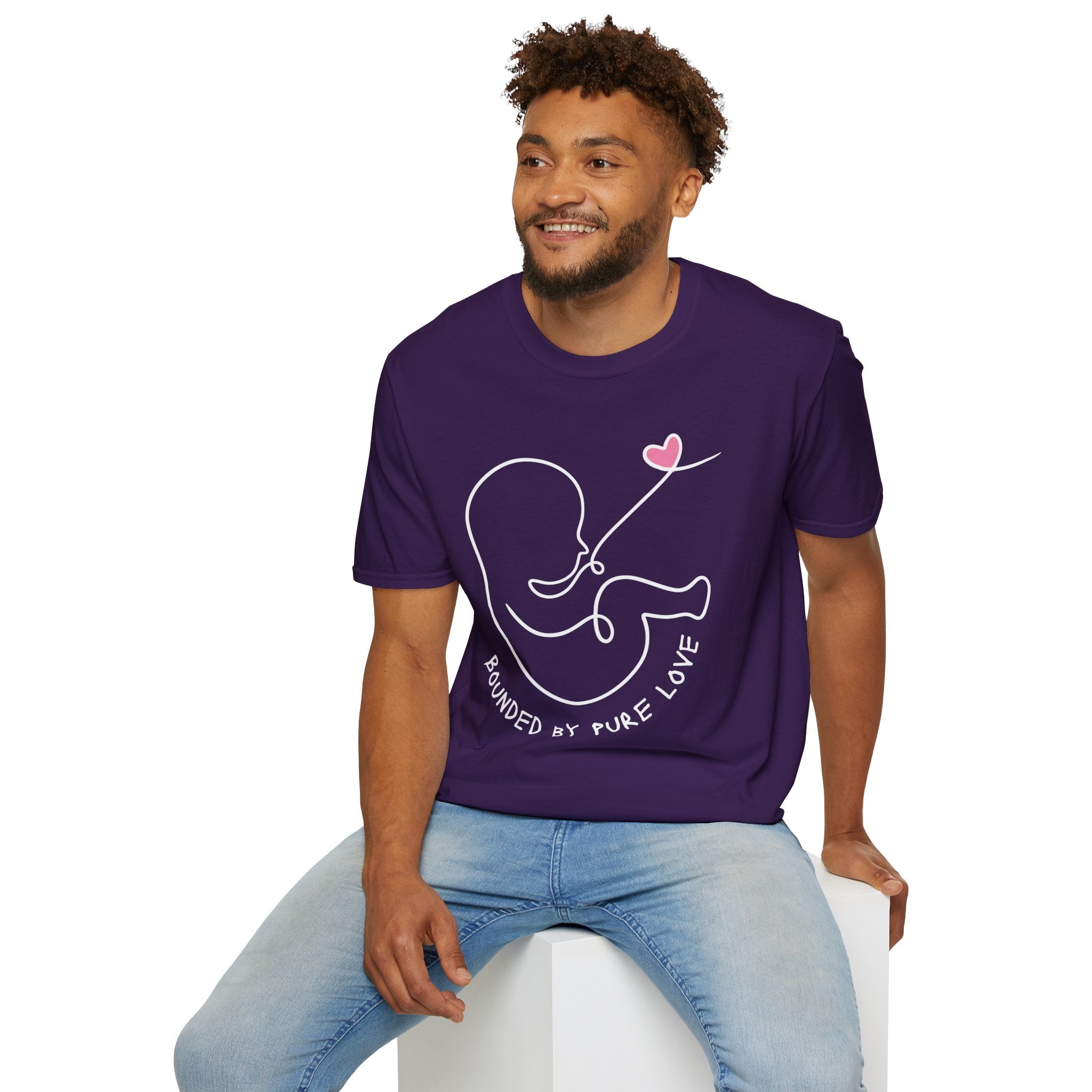 Bounded by Pure Love Unisex T-Shirt, Cute Tee, Expecting