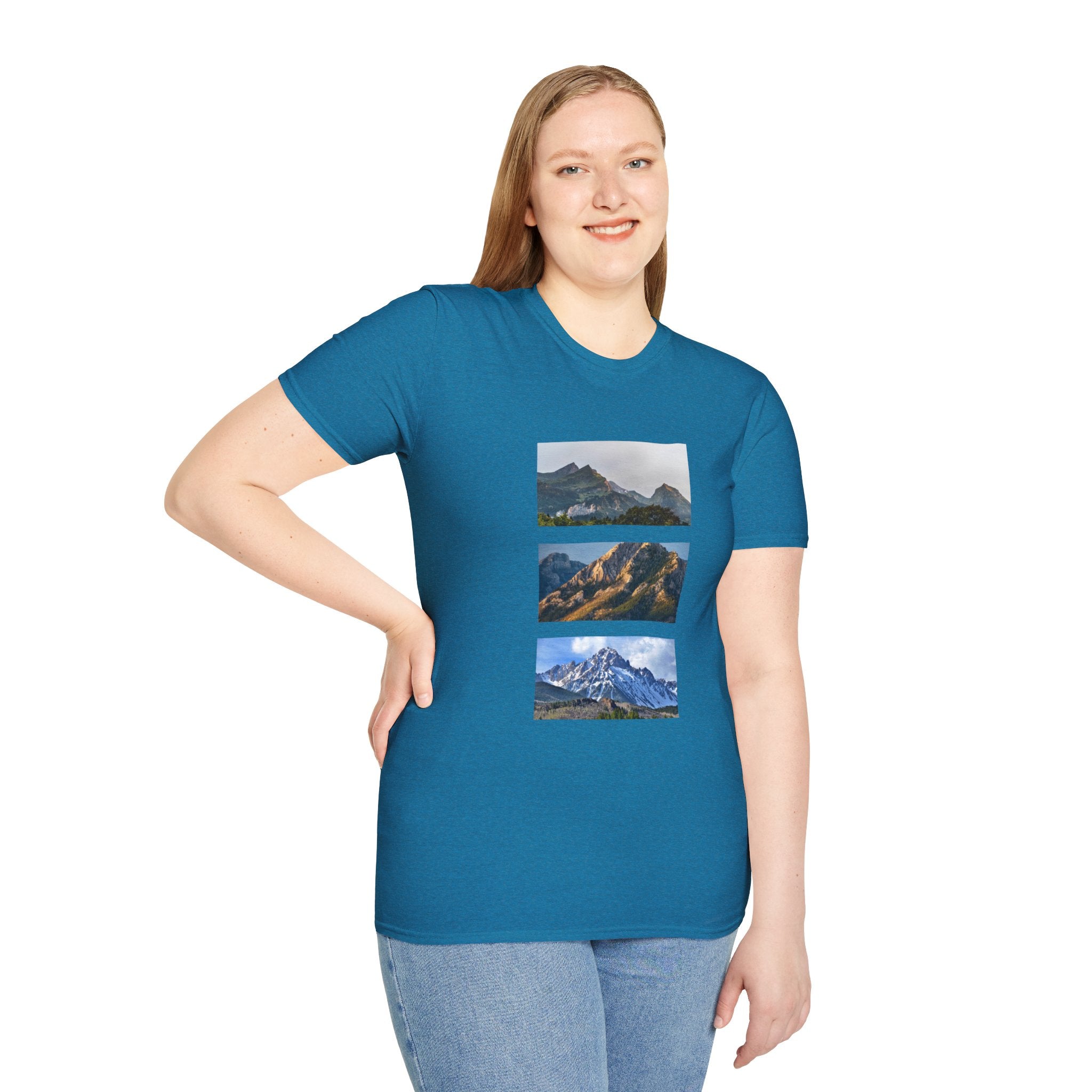 Mountain Photography Unisex Softstyle T-Shirt - Nature Lover Gift