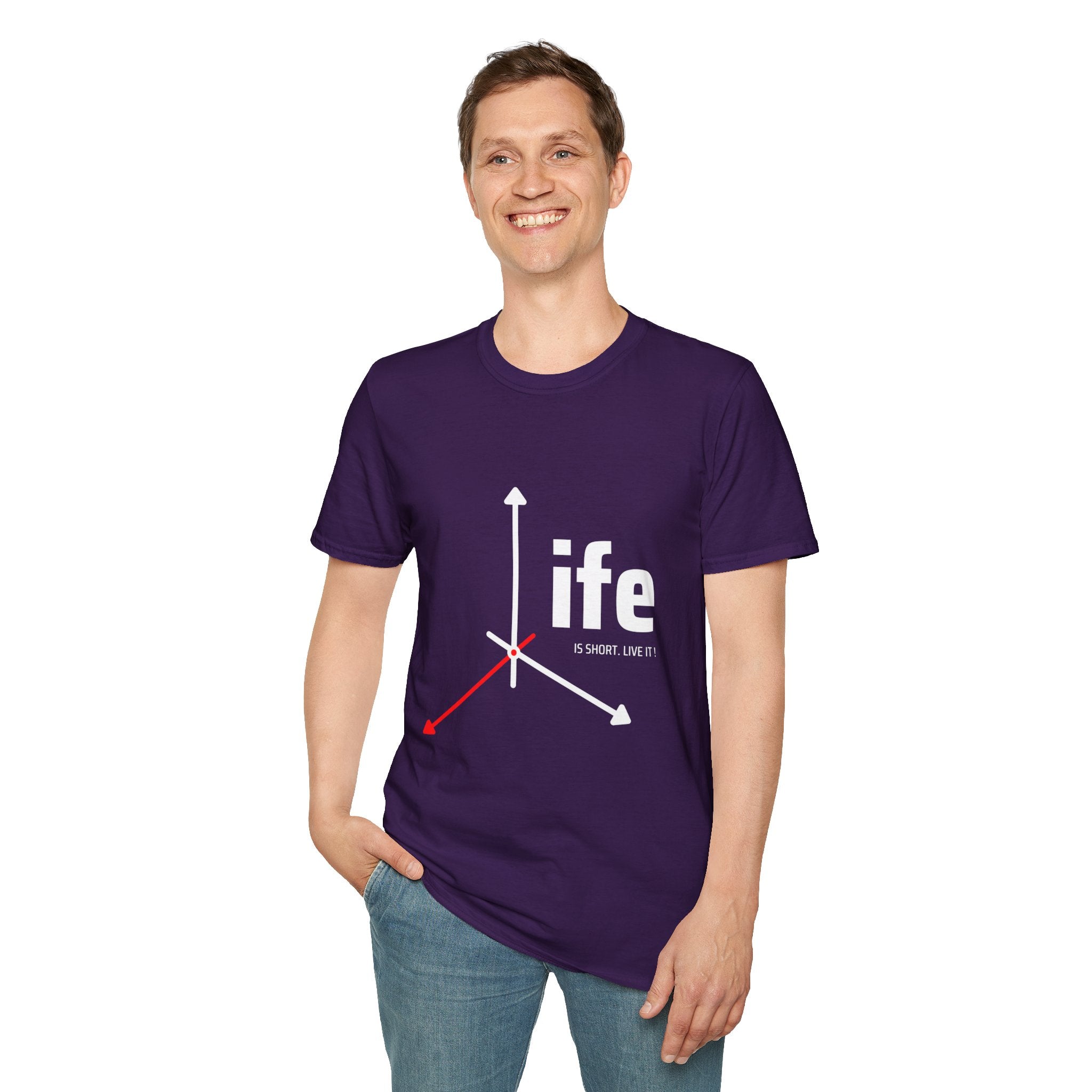 Life Direction Unisex T-Shirt, Motivational Tee, Casual Wear, Gift for Friends, Inspirational Life quote, Everyday Style