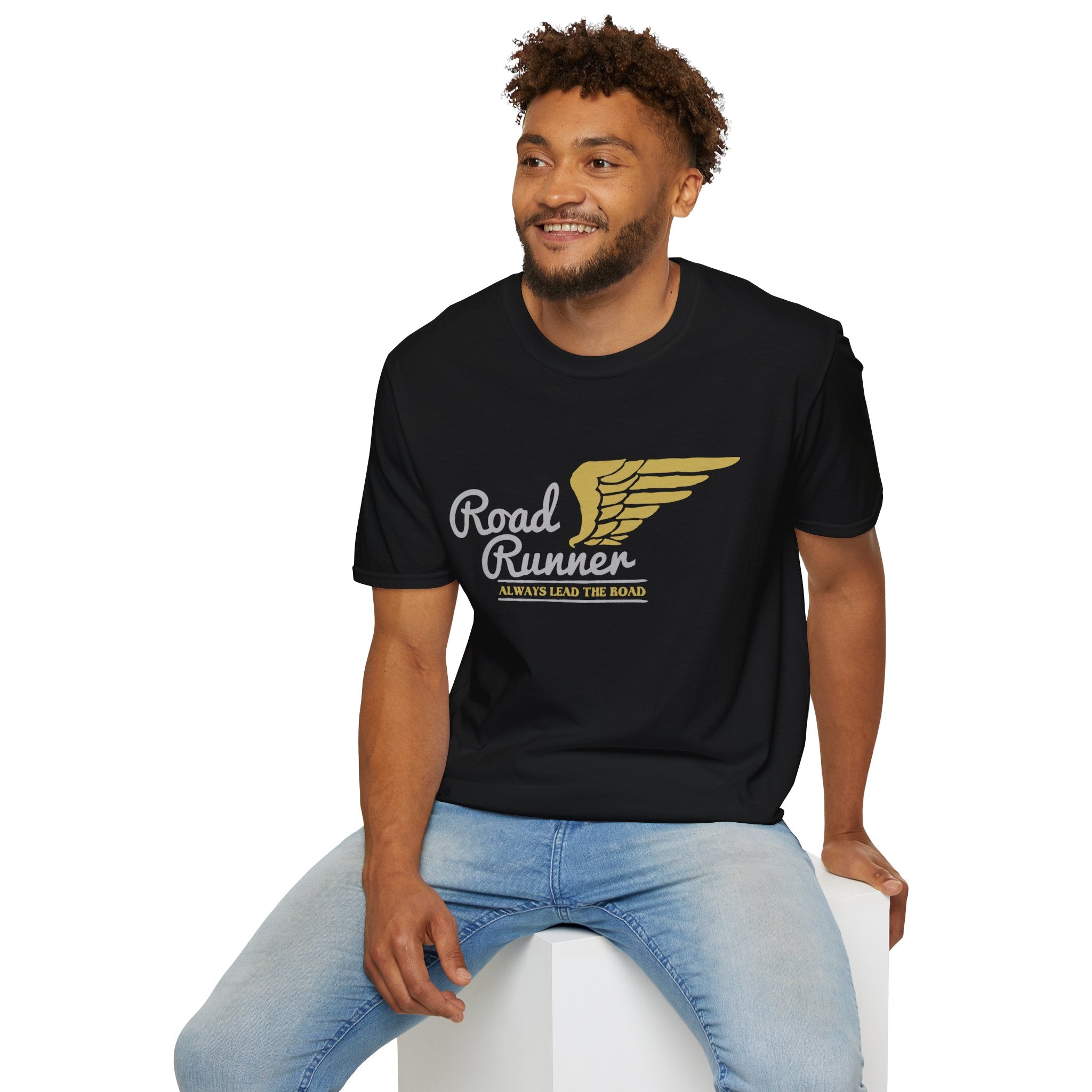 Road Runner Unisex Softstyle T-Shirt | Perfect Gift for Runners, Sports Lovers, Fitness Enthusiasts, Casual Wear, Marathon Events