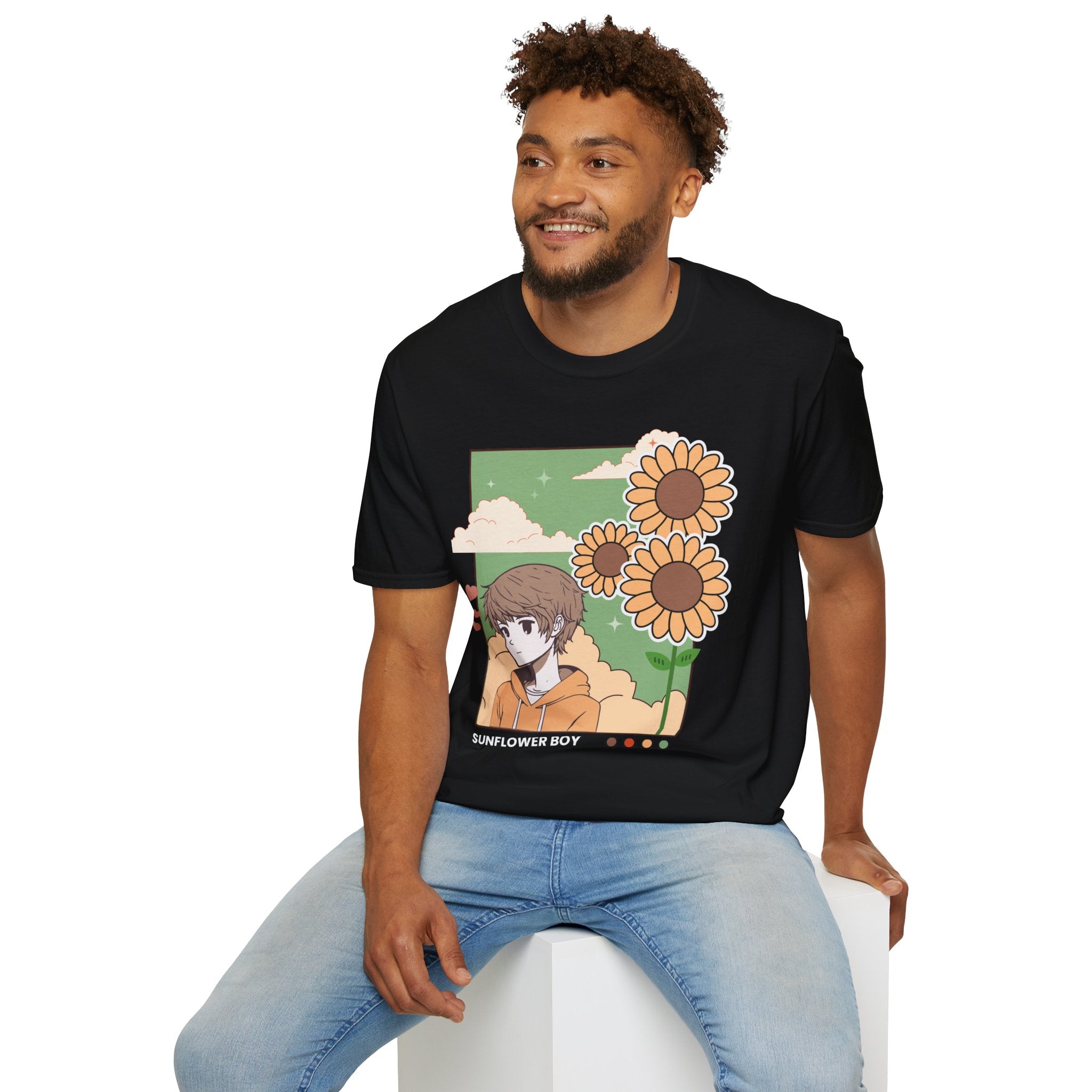 Sunflower Aesthetic Unisex T-Shirt, Softstyle Tee, Casual Wear