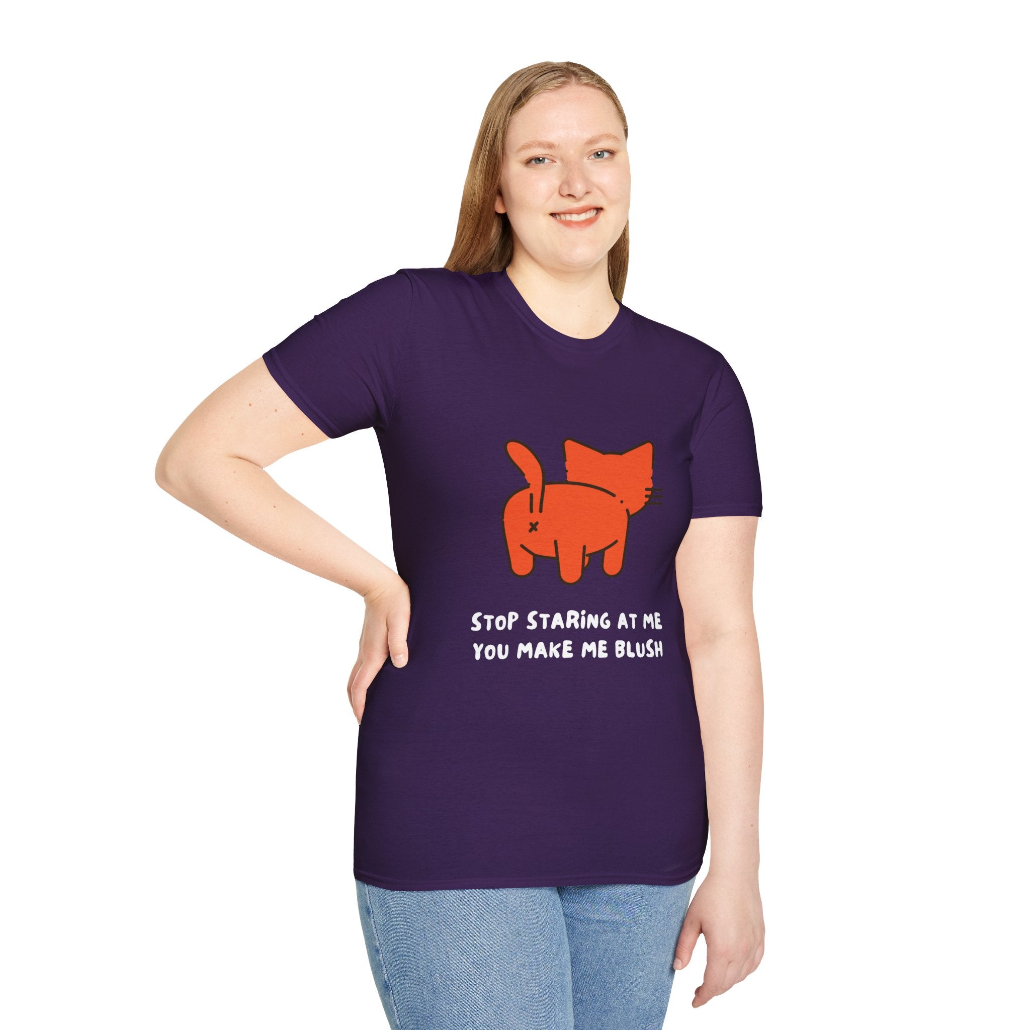 Adorable Cat Graphic Tee, Funny Cat Shirt, Gift for Cat Lovers