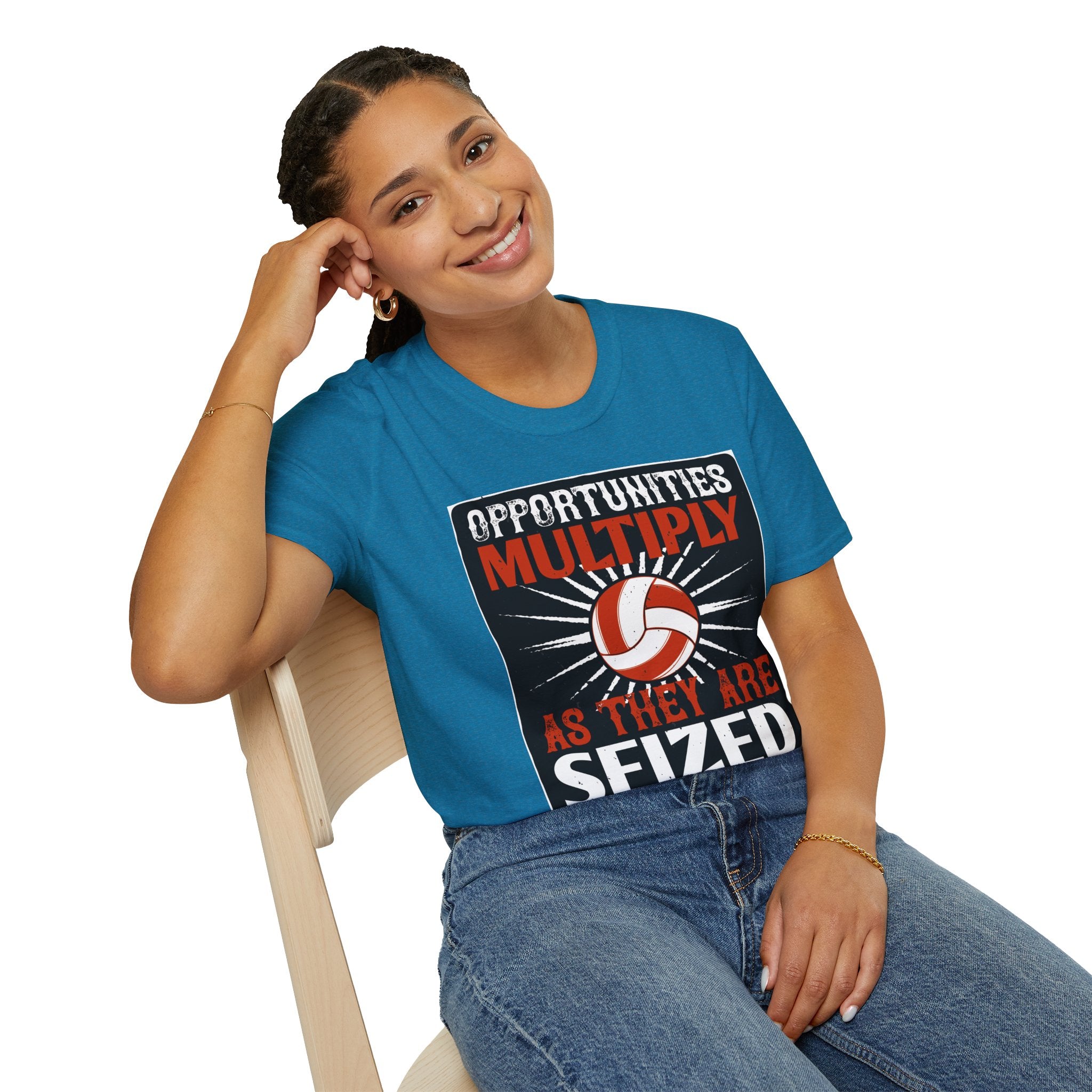 Motivational Volleyball T-Shirt, Sports Gift, Team Spirit Tee, Volleyball Fan