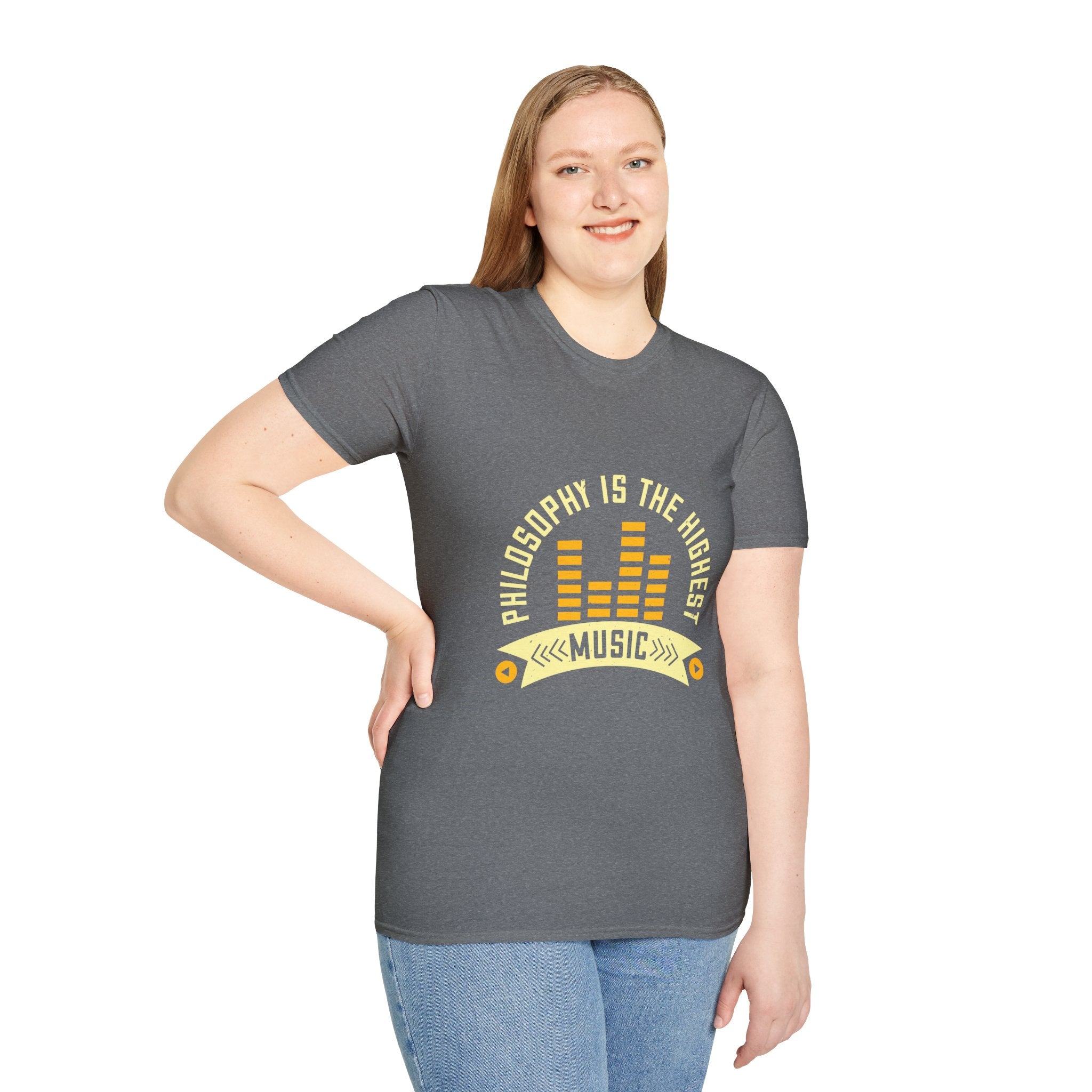 Musical Philosophy T-Shirt - Unisex Softstyle Tee, Gift for Music Lovers