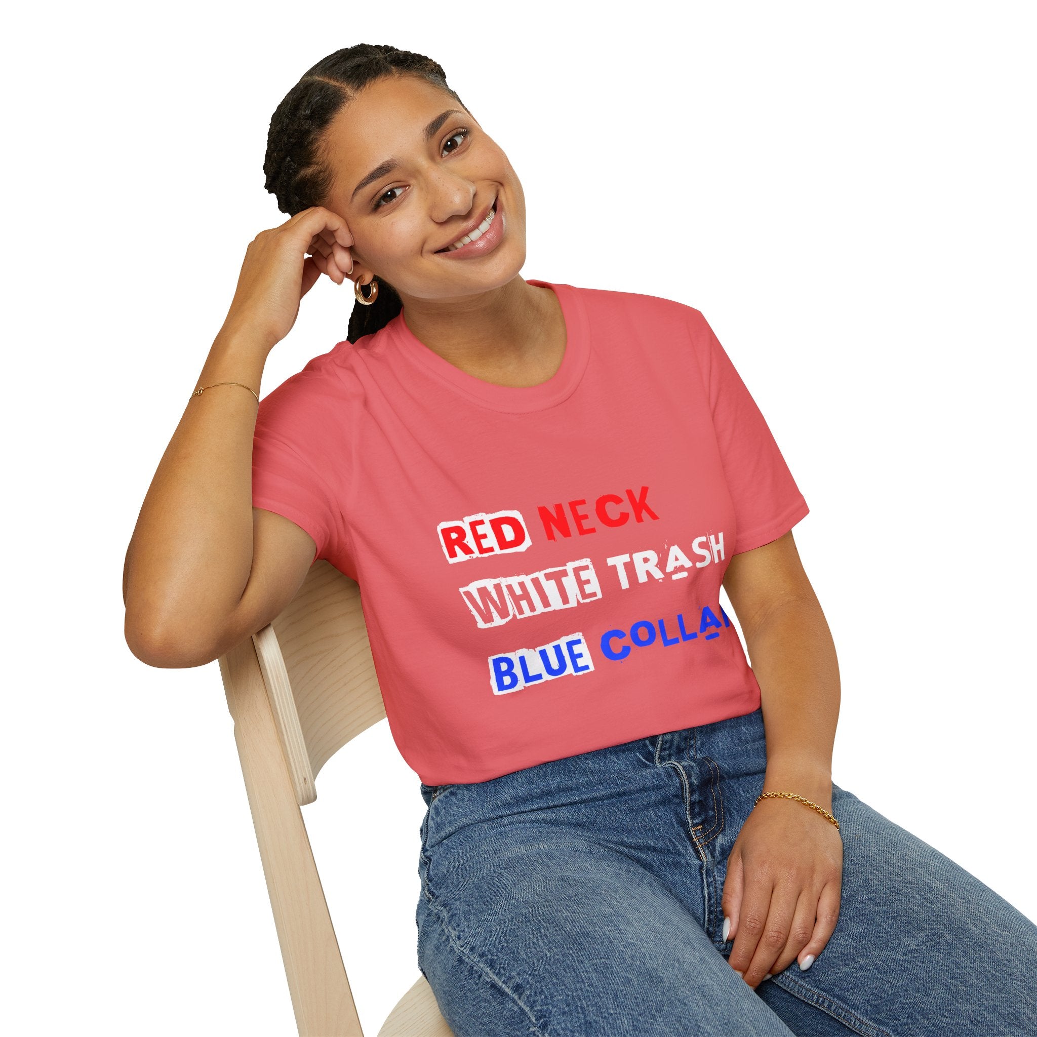 Red Neck, White Trash, Blue Collar Unisex Softstyle T-Shirt – Funny Humor Tee, Gift for Friends, Casual Wear, Summer Outfit, Patriotic [...]