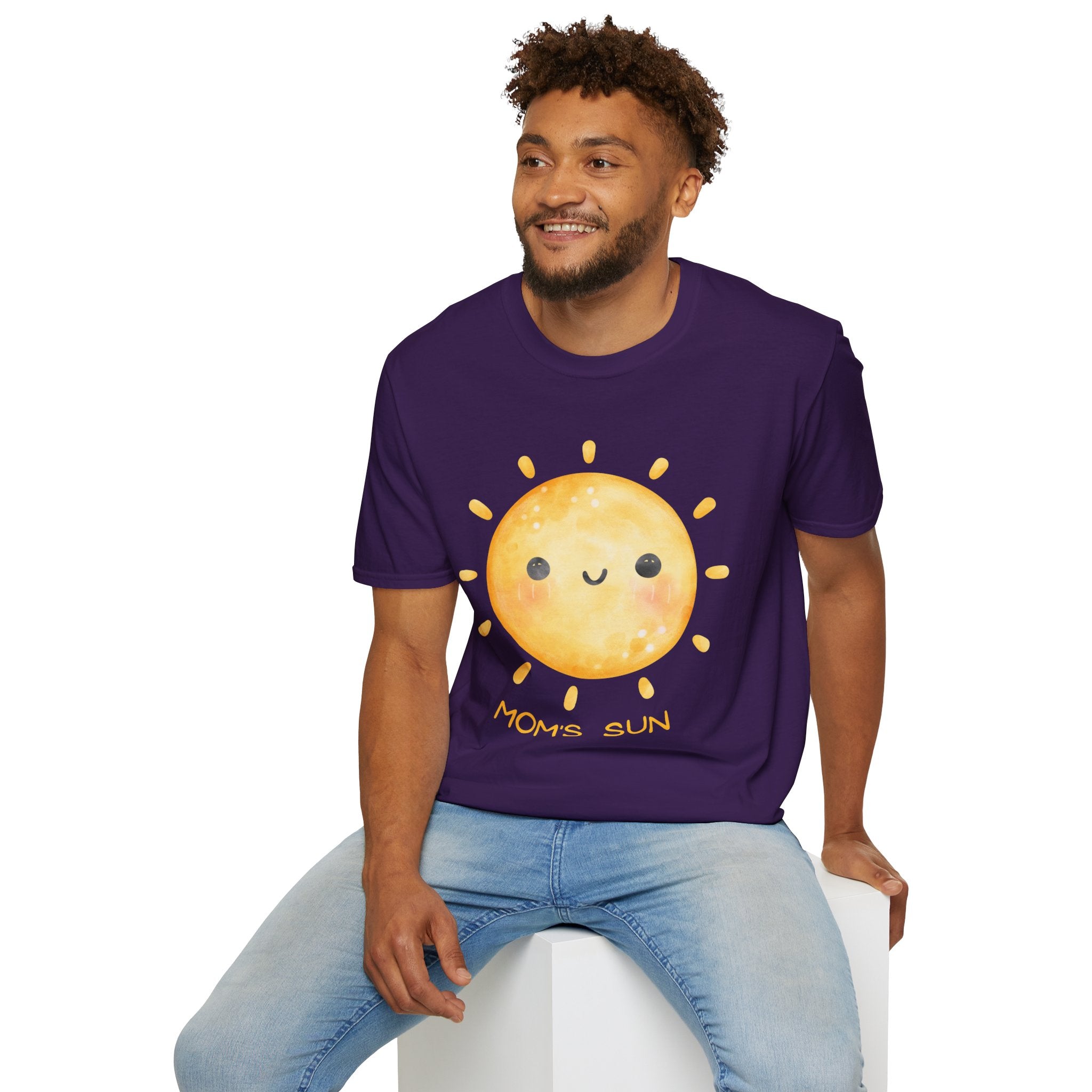 Cute 'Mom's Sun' Unisex Softstyle T-Shirt
