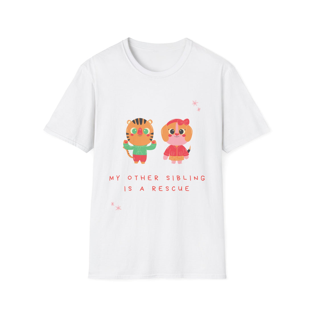 Cute Sibling Rescue T-Shirt, Animal Lovers Gift, Adoption Awareness Tee