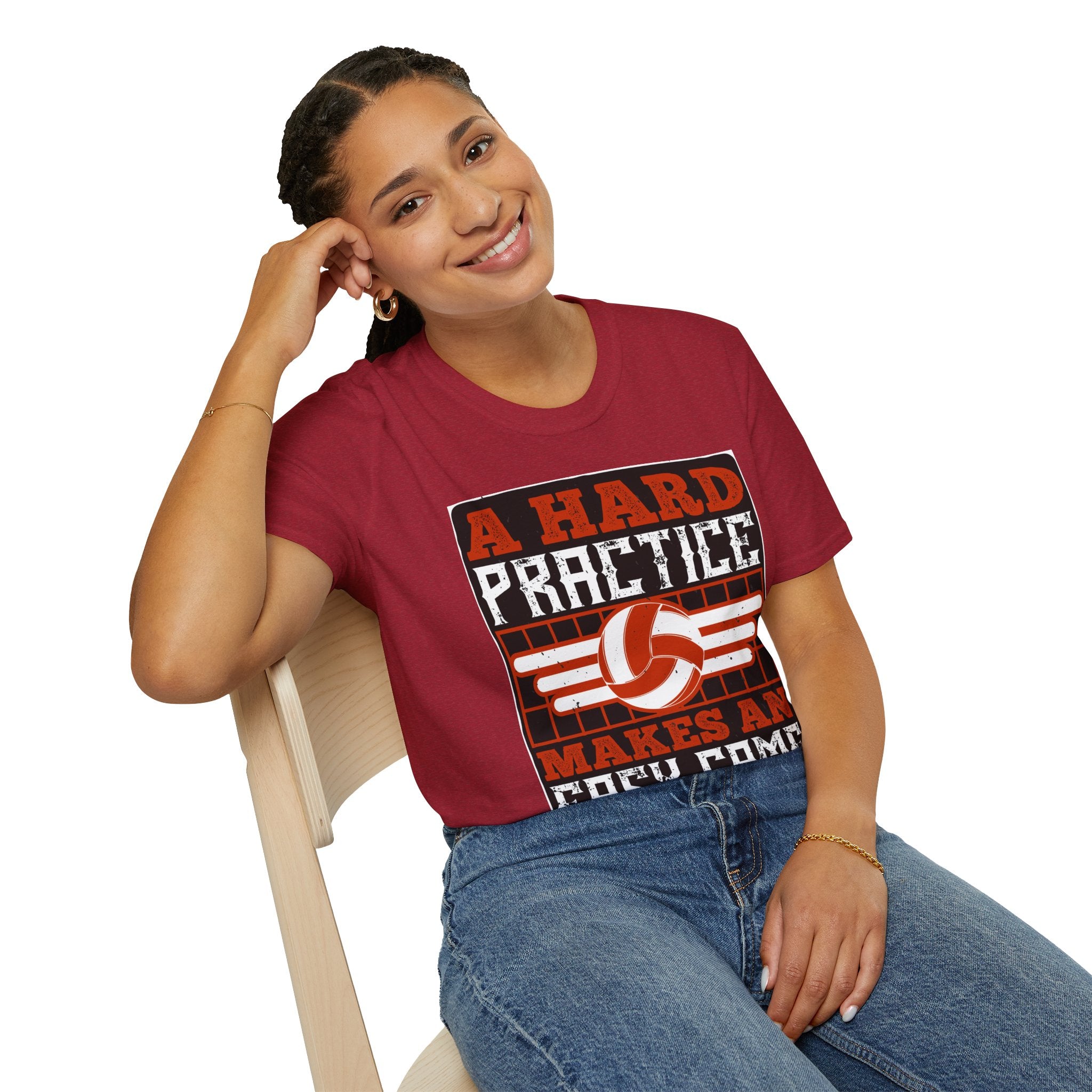 Volleyball Practice Humor Tee | Unisex Softstyle T-Shirt, Sports Shirt