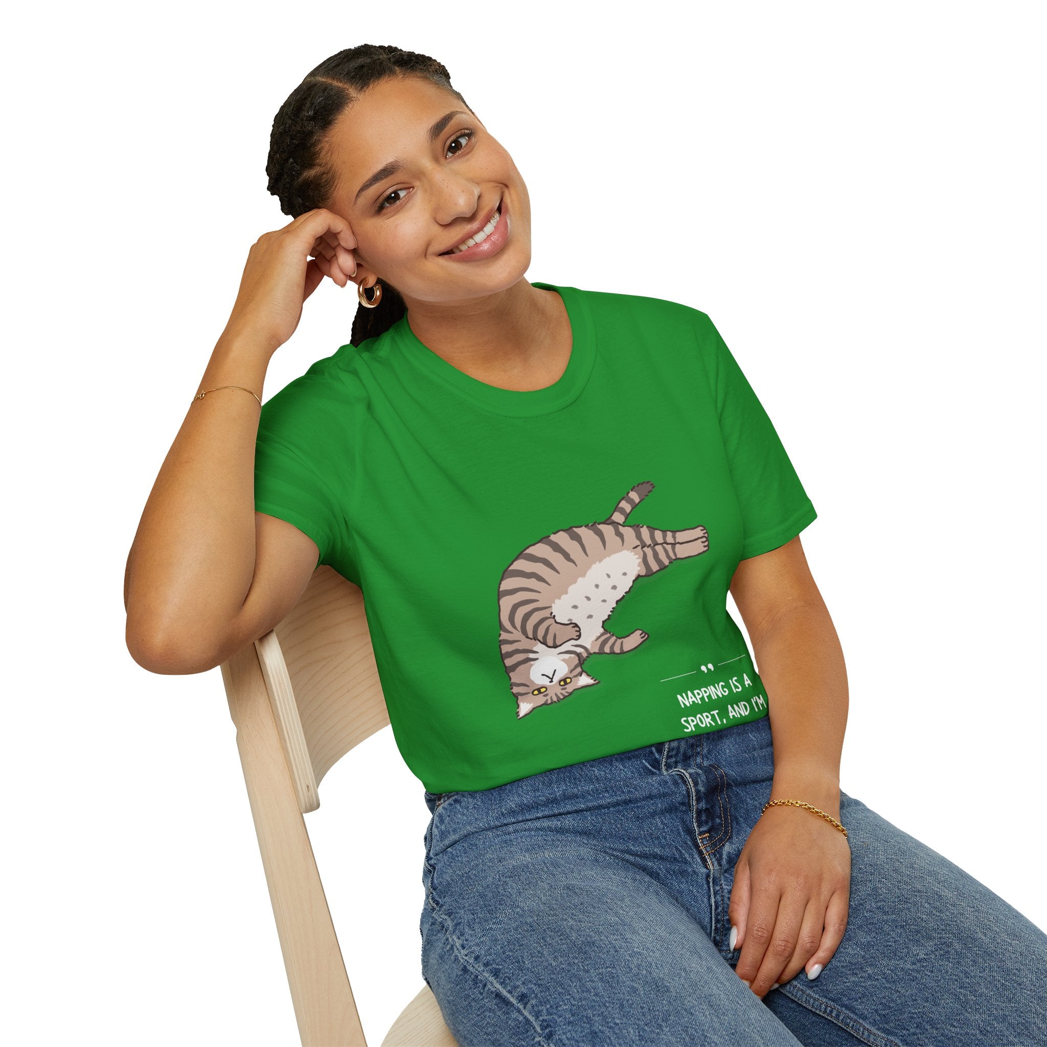 Cat Nap T-Shirt, Funny Cat Lover Gift, Unisex Tee