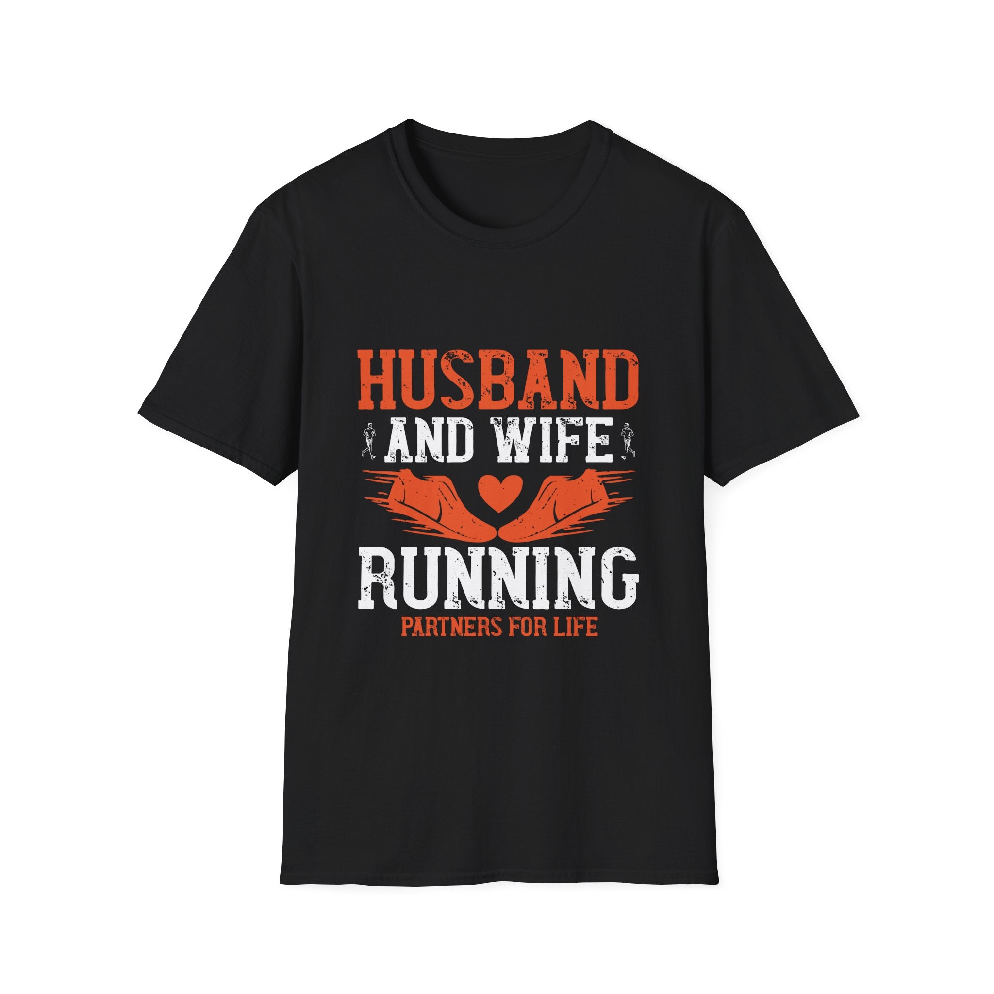 Couples Running T-Shirt, Husband and Wife Matching Tees