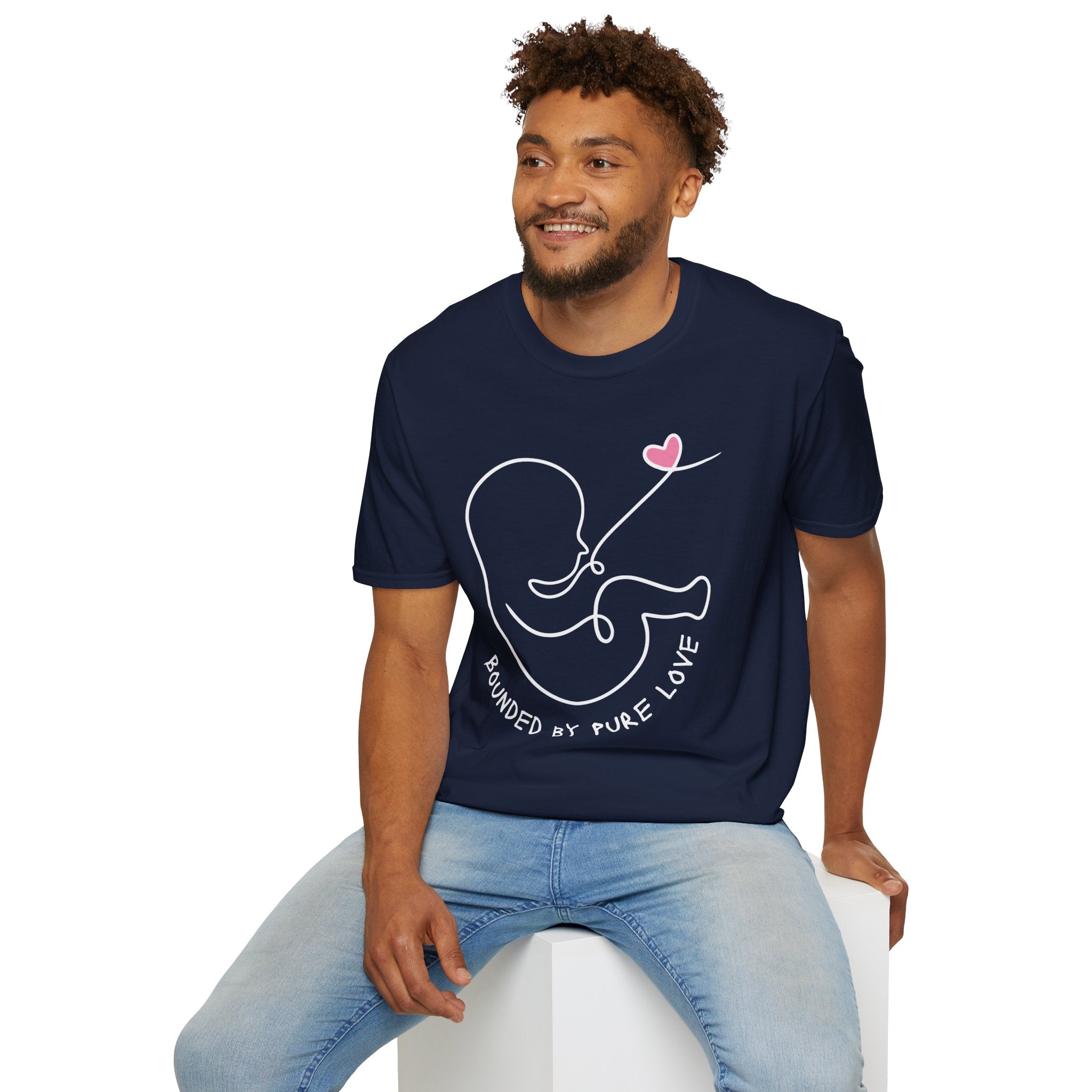 Bounded by Pure Love Unisex T-Shirt, Cute Tee, Expecting