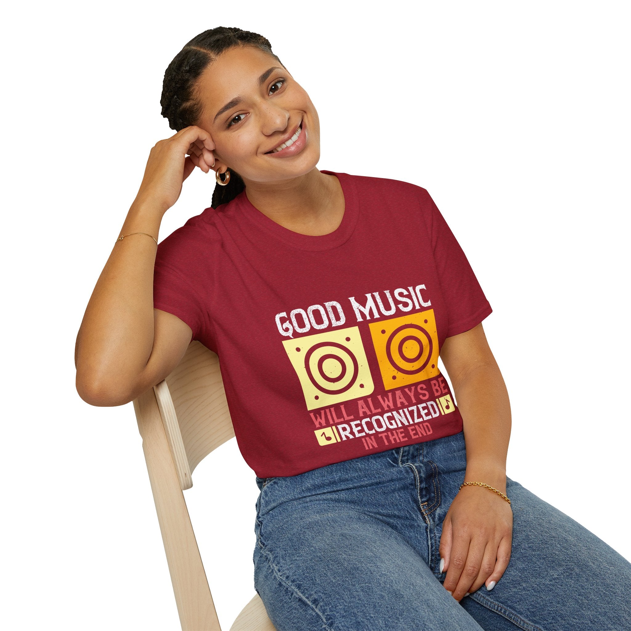 Good Music Unisex Softstyle T-Shirt | Retro Music Lover Tee