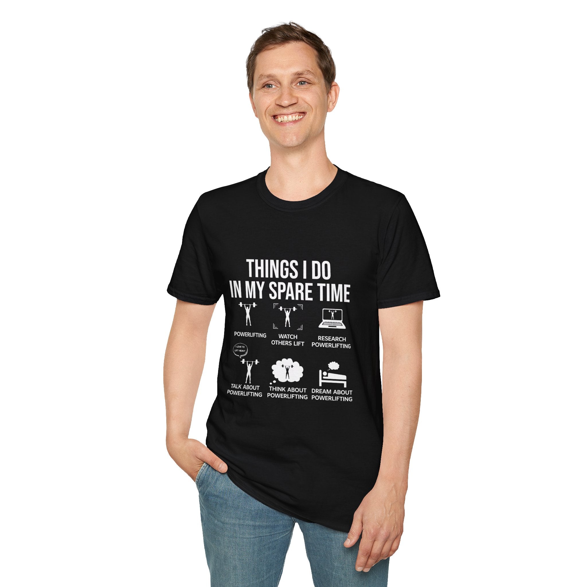 Funny Spare Time Activities T-Shirt, Leisurewear, Gift for Friends, Casual Humor Shirt, Relaxation Tee, Birthday Present