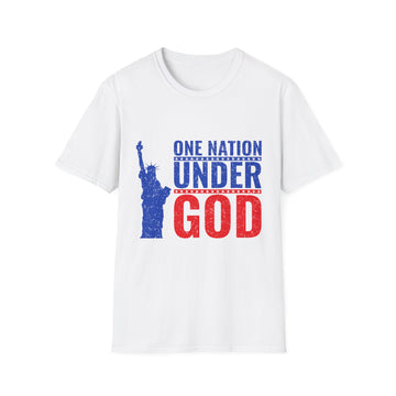 Patriotic Graphic T-Shirt | One Nation Under God | Unisex Casual Wear for Holidays, Independence Day, Family Gatherings, Political [...]