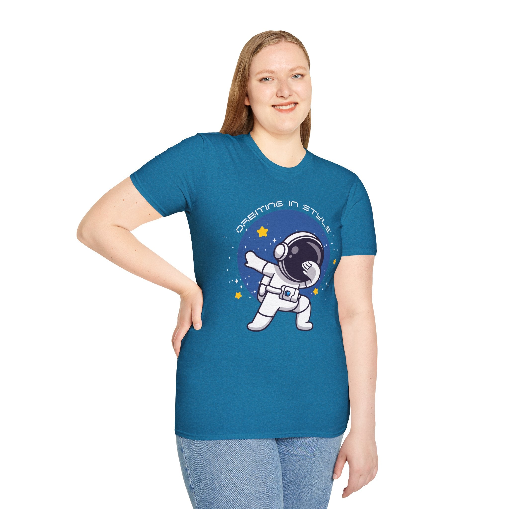 Astronaut Graphic Unisex T-Shirt, Cool Space Tee