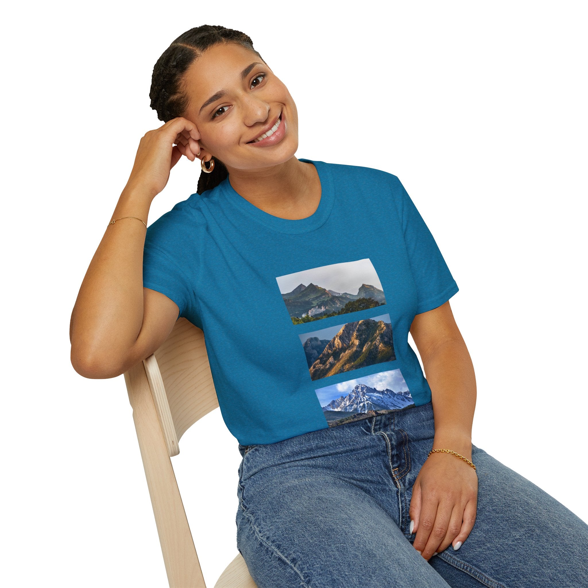 Mountain Photography Unisex Softstyle T-Shirt - Nature Lover Gift
