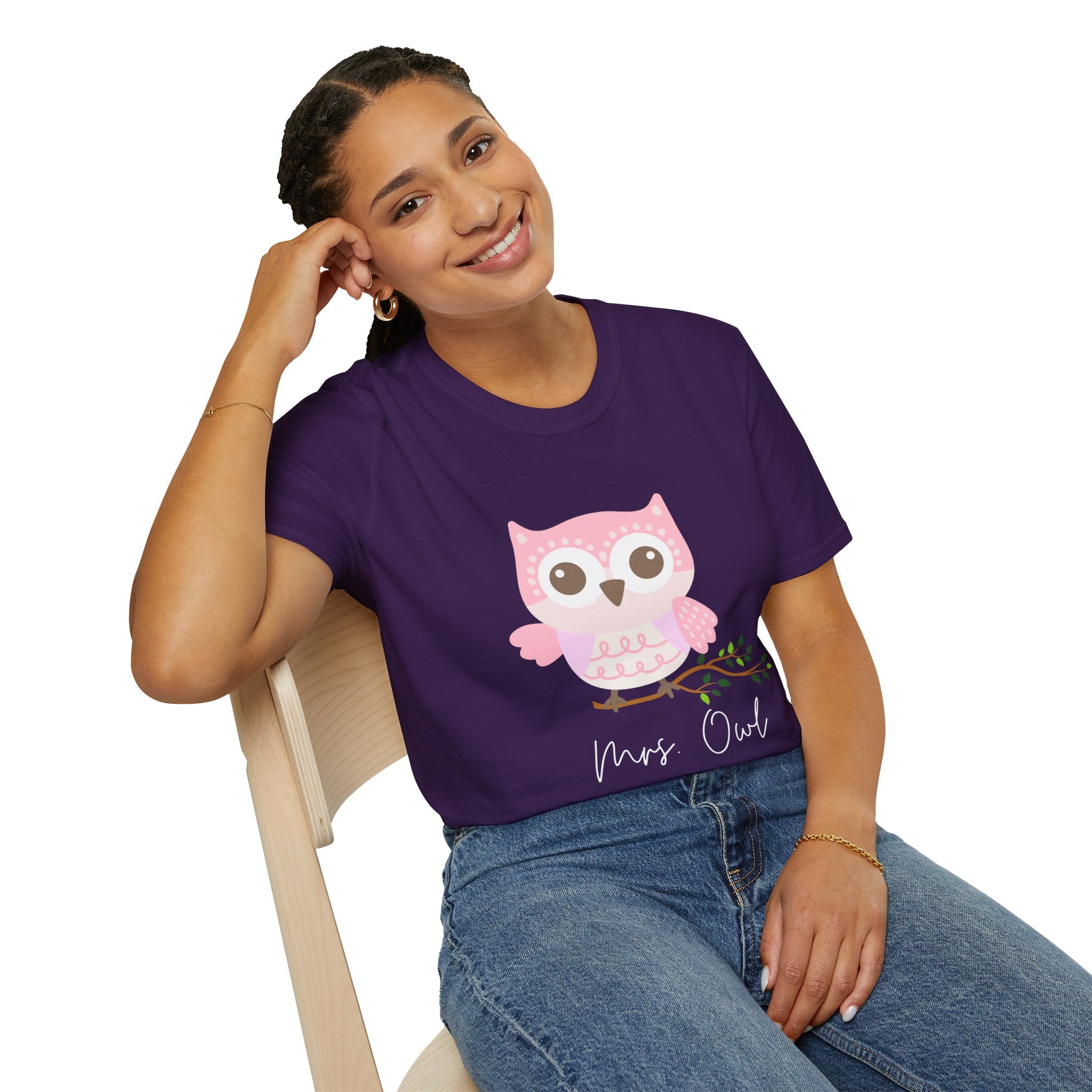 Cute Owl Unisex T-Shirt, Gift for Animal Lovers, Cozy Casual Wear