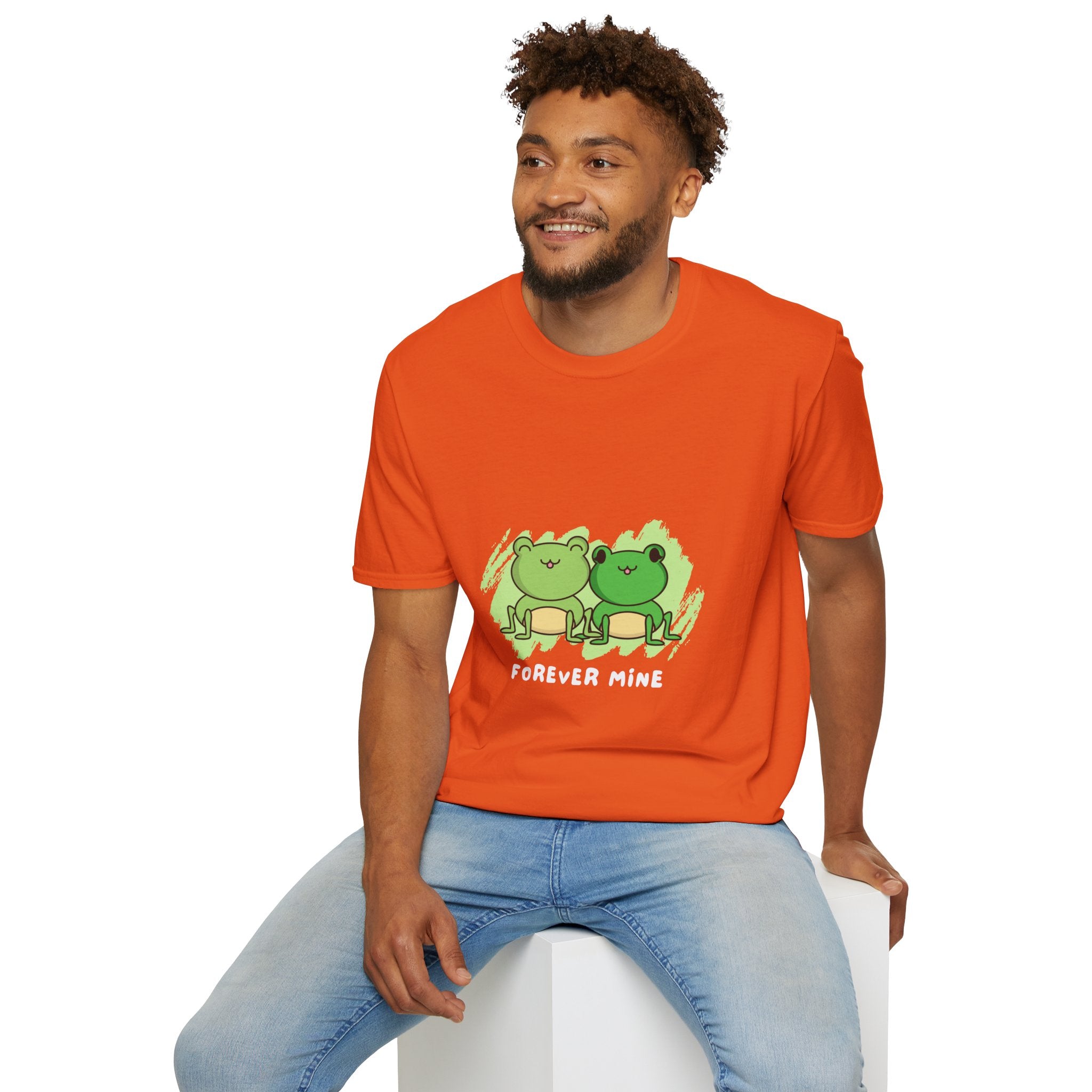 Forever Mine Couple T-Shirt, Cute Frog Lovers Gift, Unisex Softstyle Tee