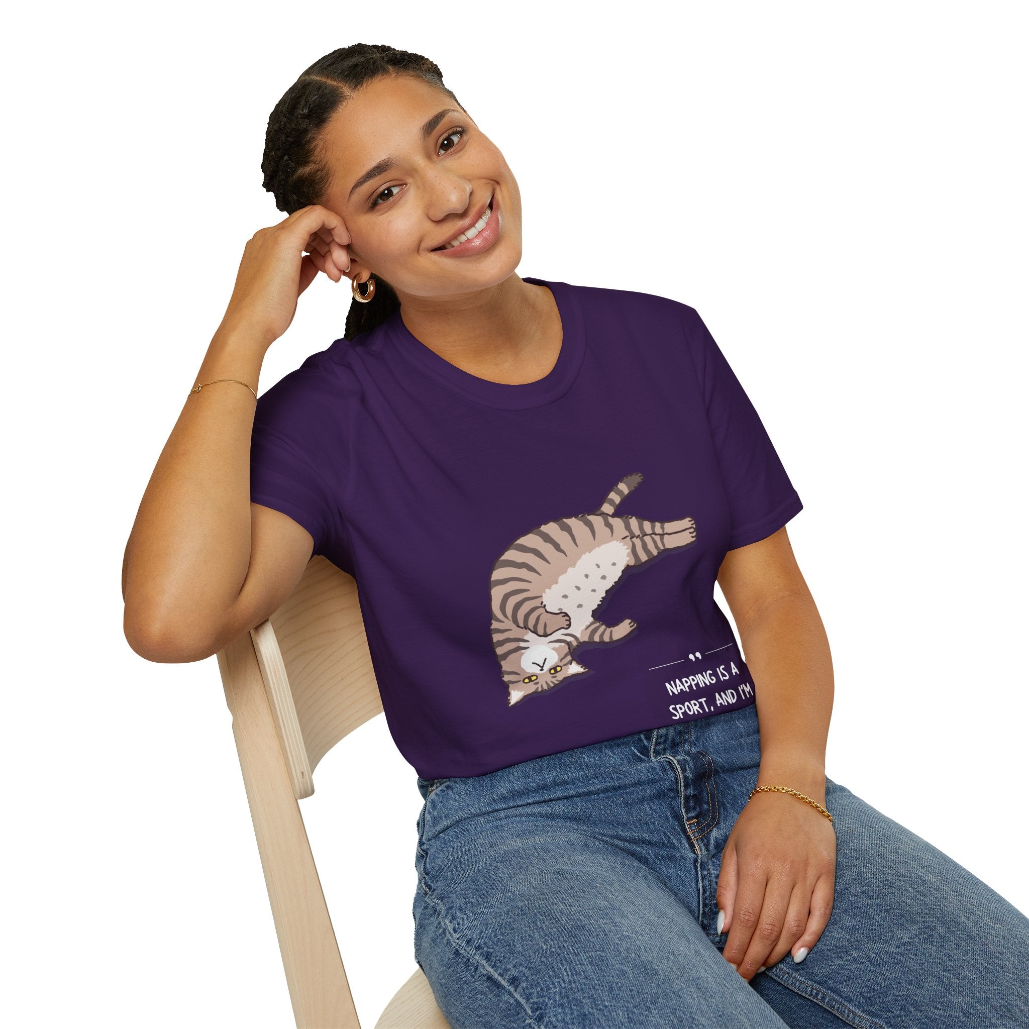 Cat Nap T-Shirt, Funny Cat Lover Gift, Unisex Tee