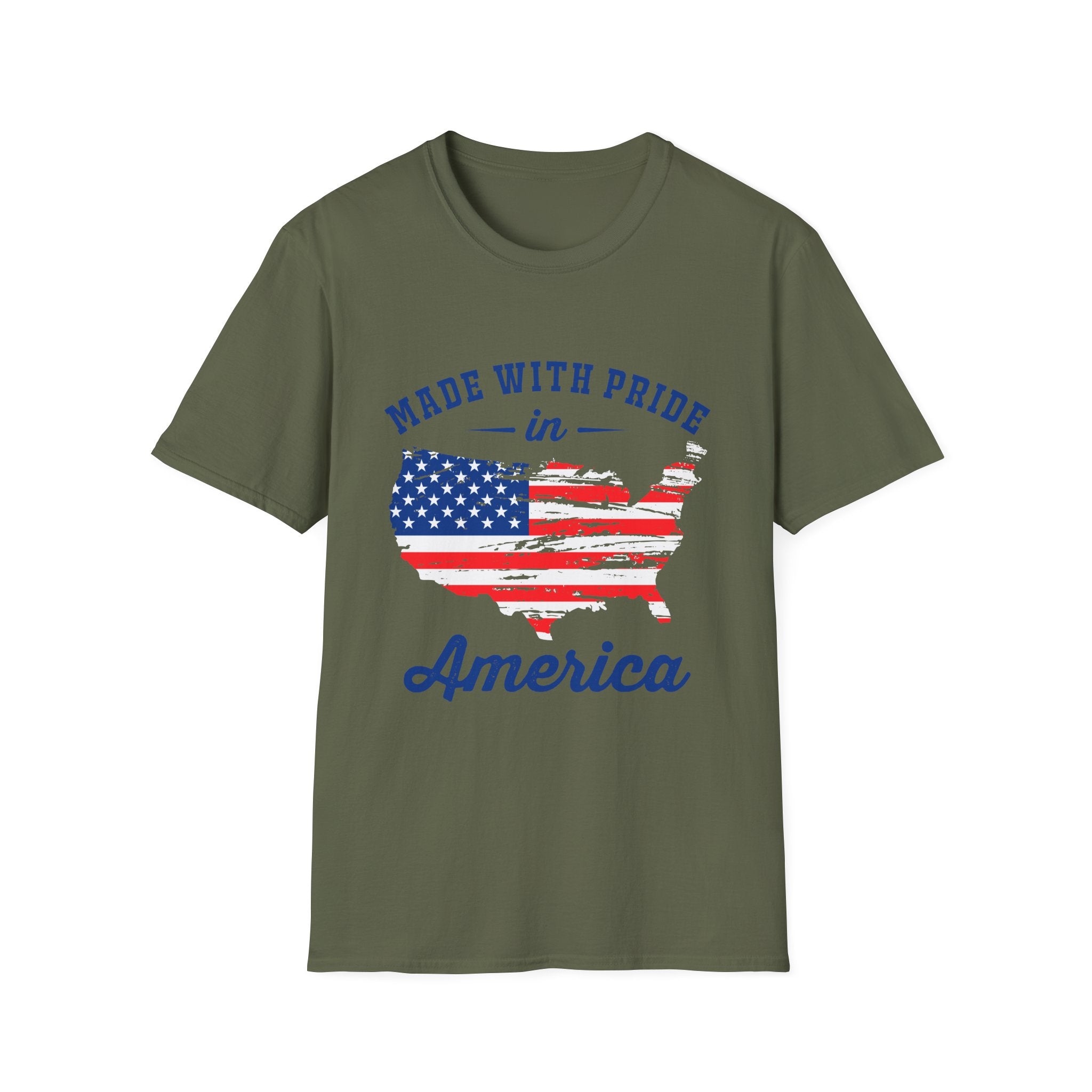 Pride USA Unisex T-Shirt, American Flag Graphic Tee, Independence Day Shirt, Gift for Patriots, Casual Everyday Wear