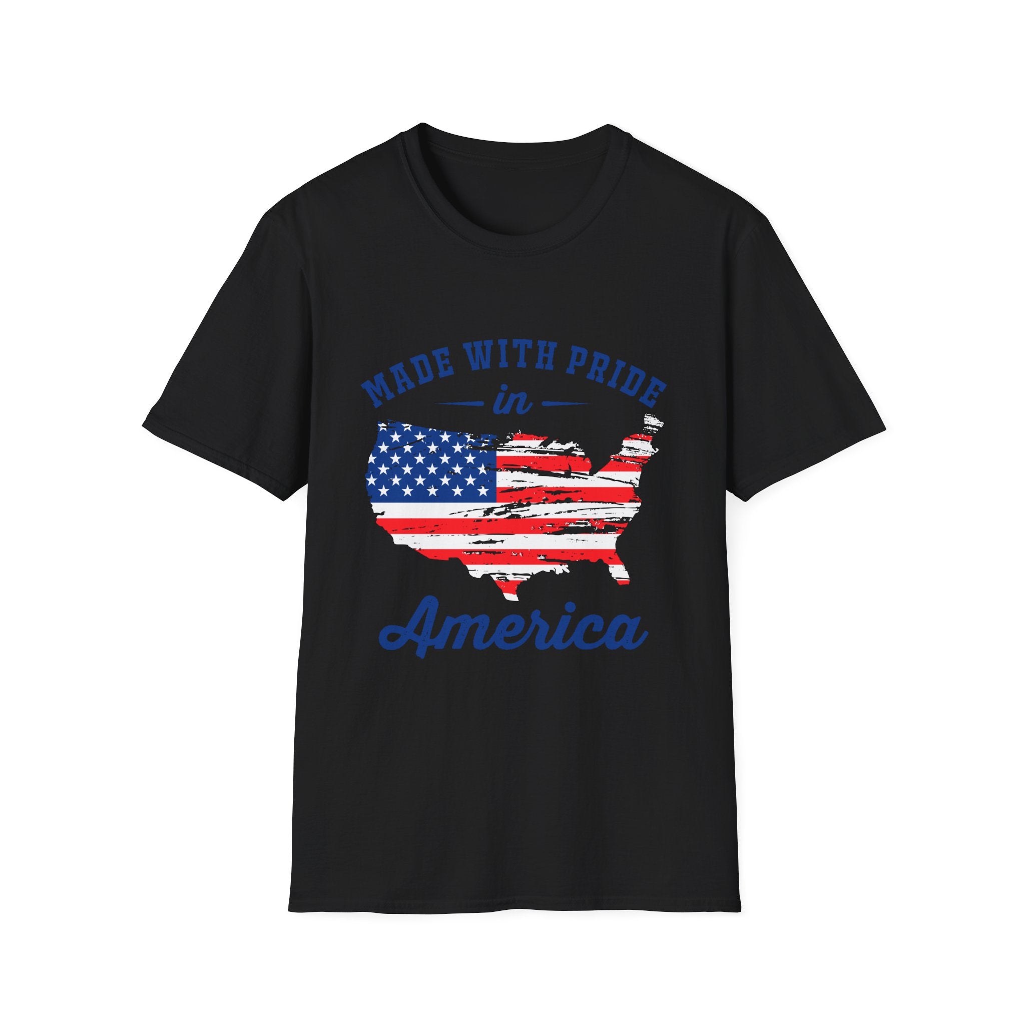 Pride USA Unisex T-Shirt, American Flag Graphic Tee, Independence Day Shirt, Gift for Patriots, Casual Everyday Wear