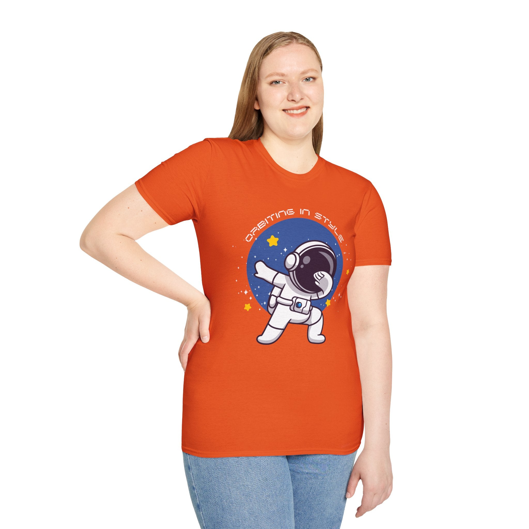 Astronaut Graphic Unisex T-Shirt, Cool Space Tee