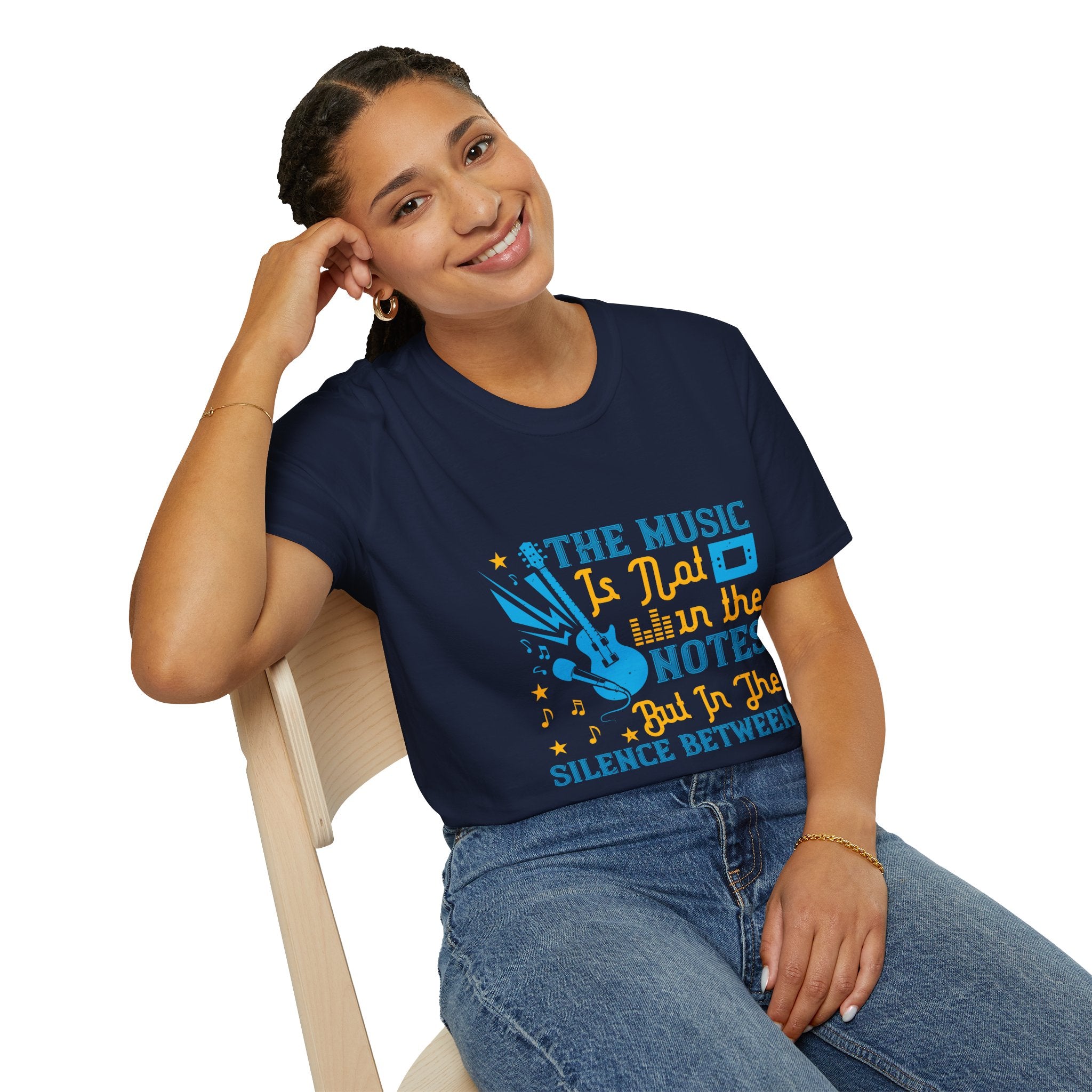 Musical Quotes T-Shirt, Relaxed Vibe Music Lover Tee