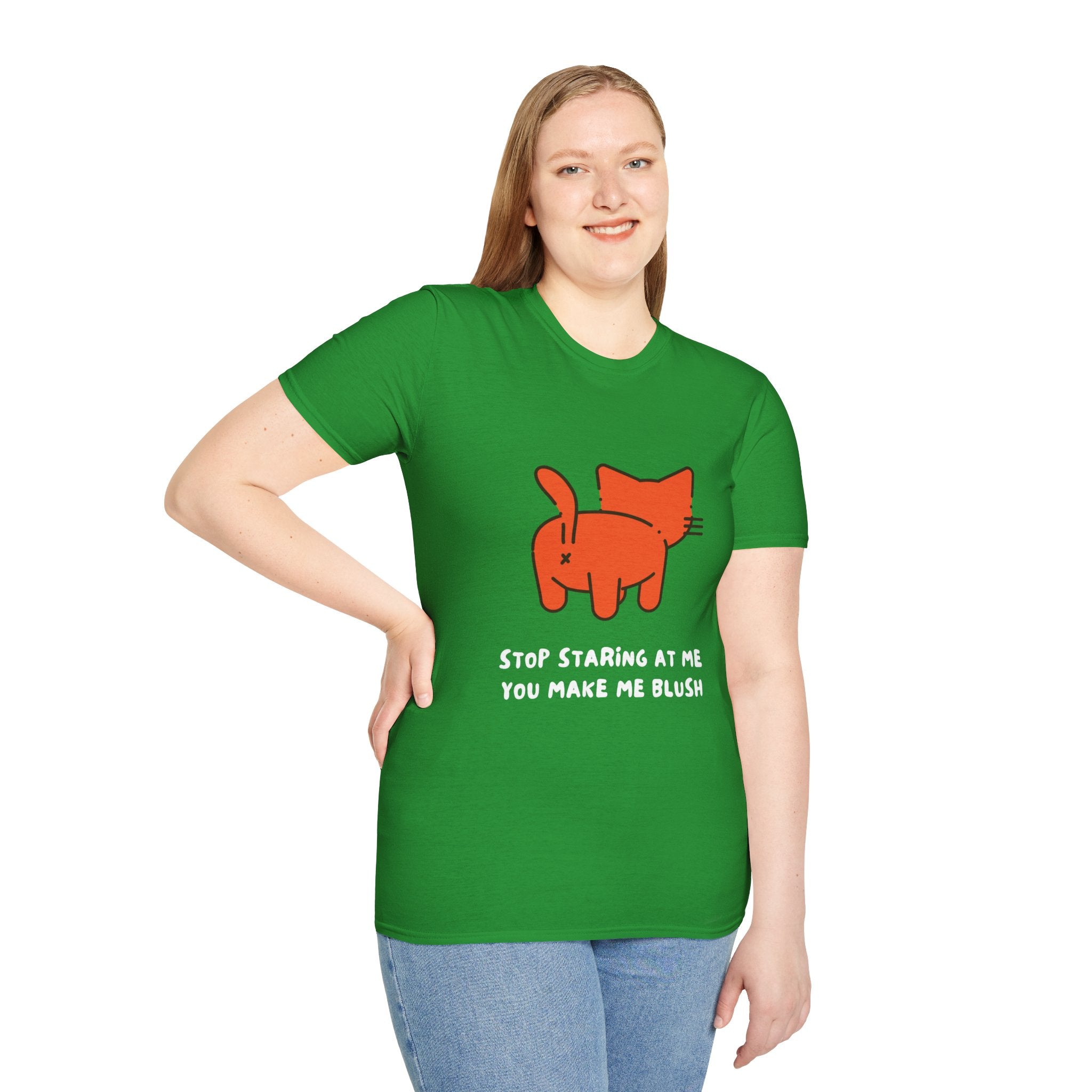 Adorable Cat Graphic Tee, Funny Cat Shirt, Gift for Cat Lovers