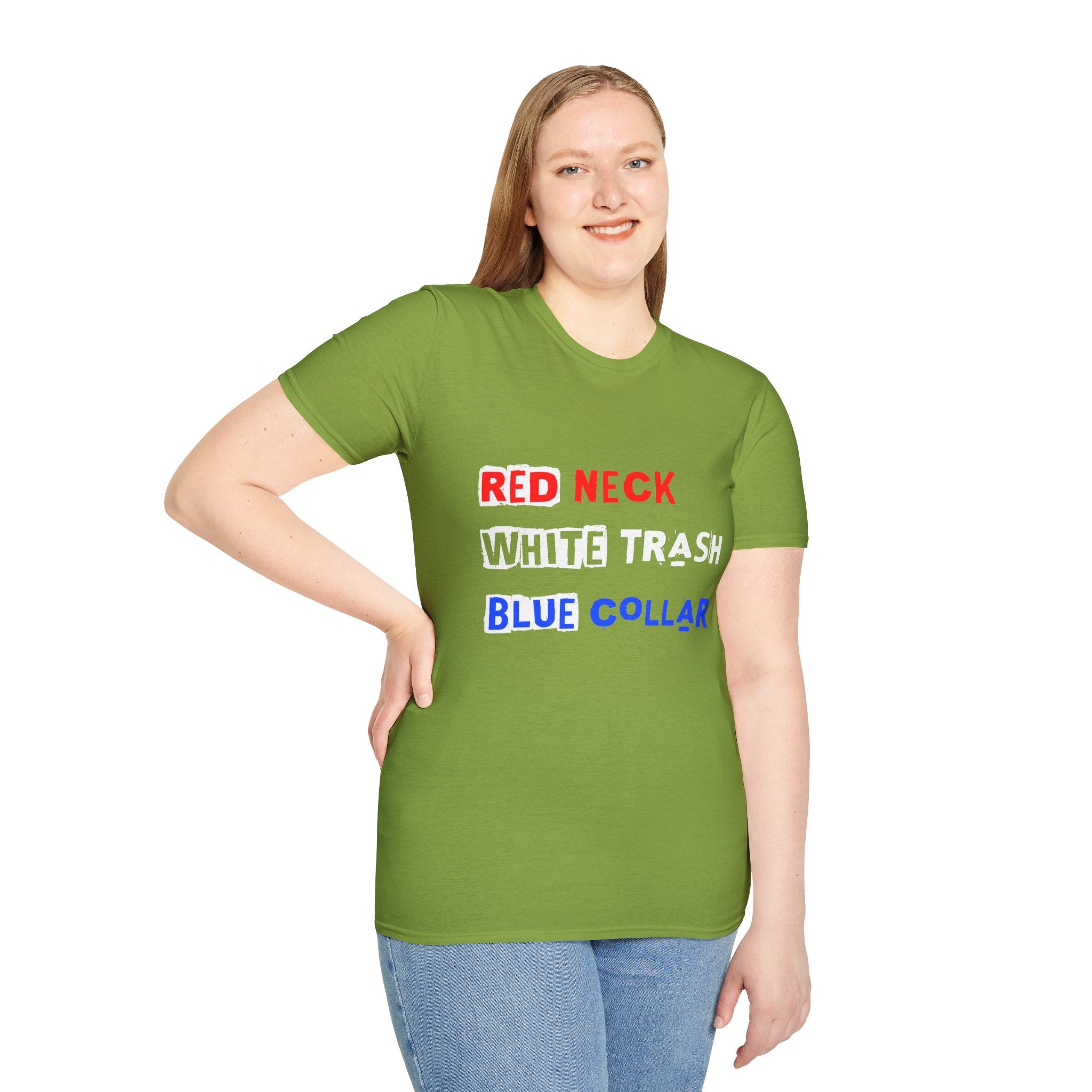 Red Neck, White Trash, Blue Collar Unisex Softstyle T-Shirt – Funny Humor Tee, Gift for Friends, Casual Wear, Summer Outfit, Patriotic [...]