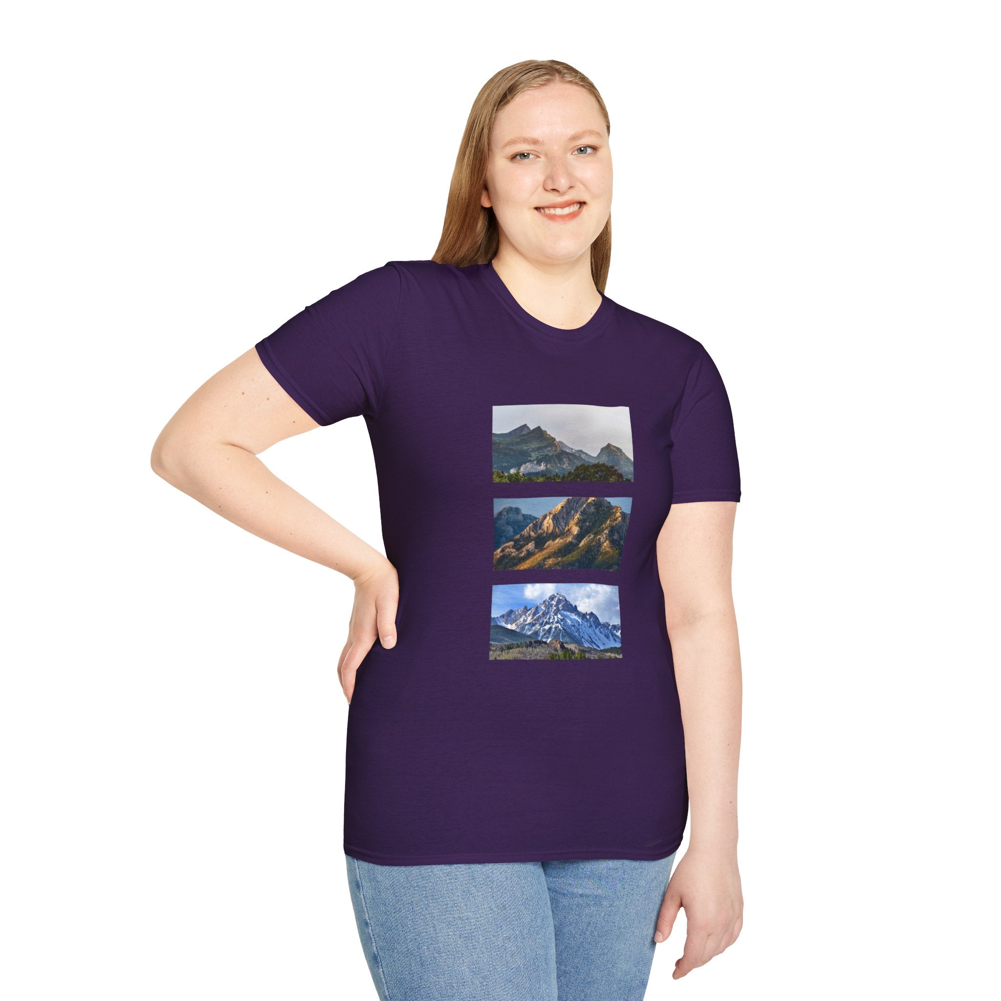 Mountain Photography Unisex Softstyle T-Shirt - Nature Lover Gift