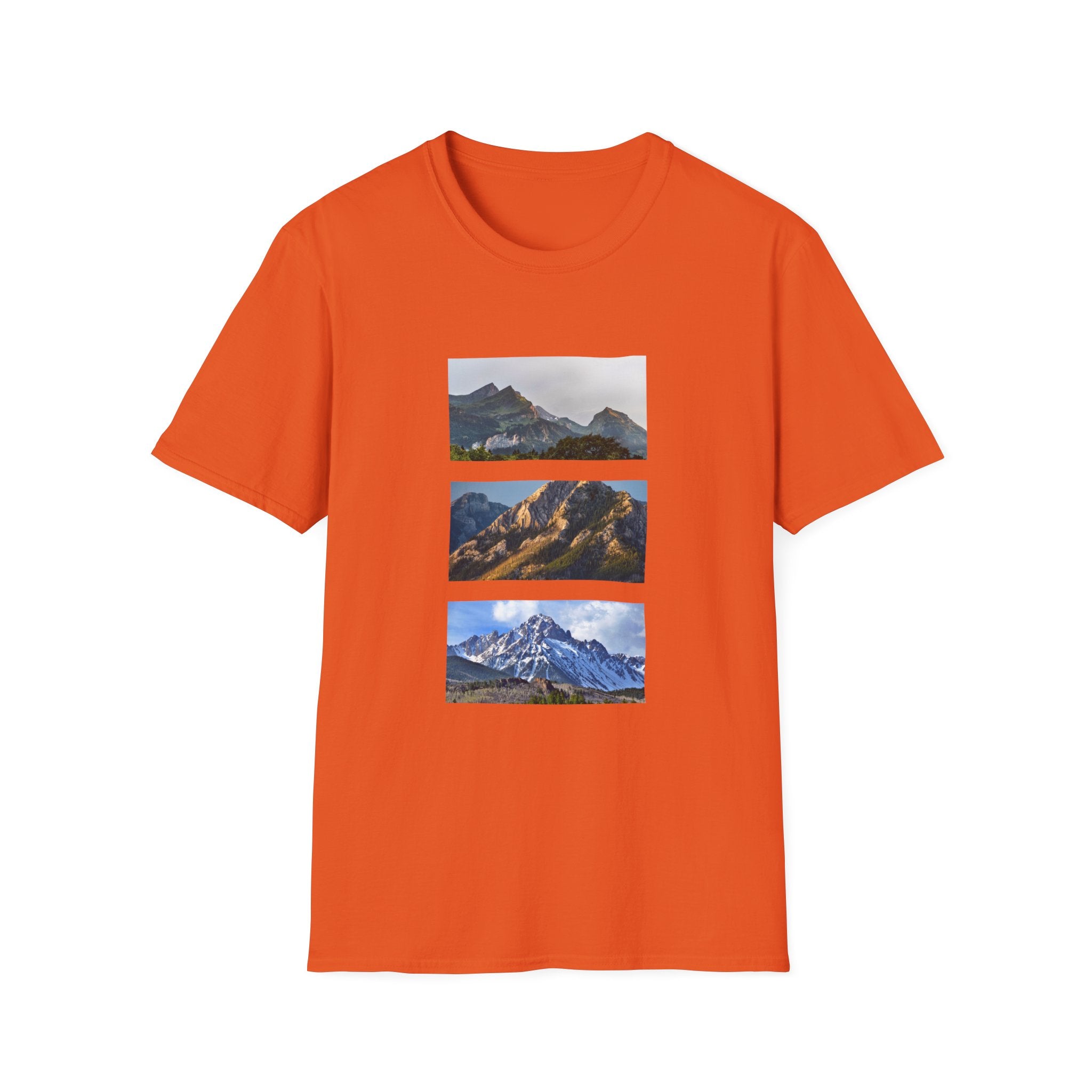 Mountain Photography Unisex Softstyle T-Shirt - Nature Lover Gift