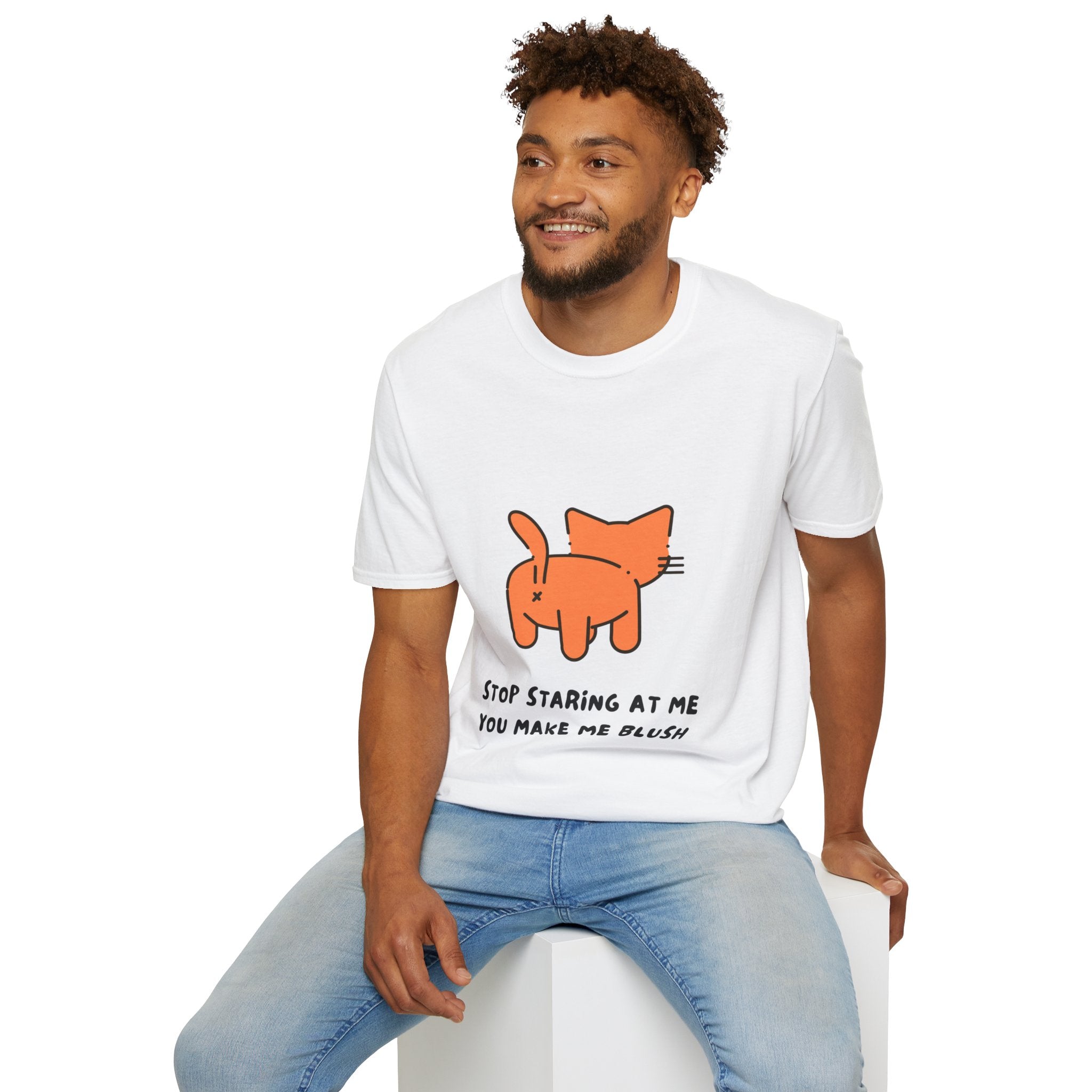 Adorable Cat Graphic Tee, Funny Cat Shirt, Gift for Cat Lovers