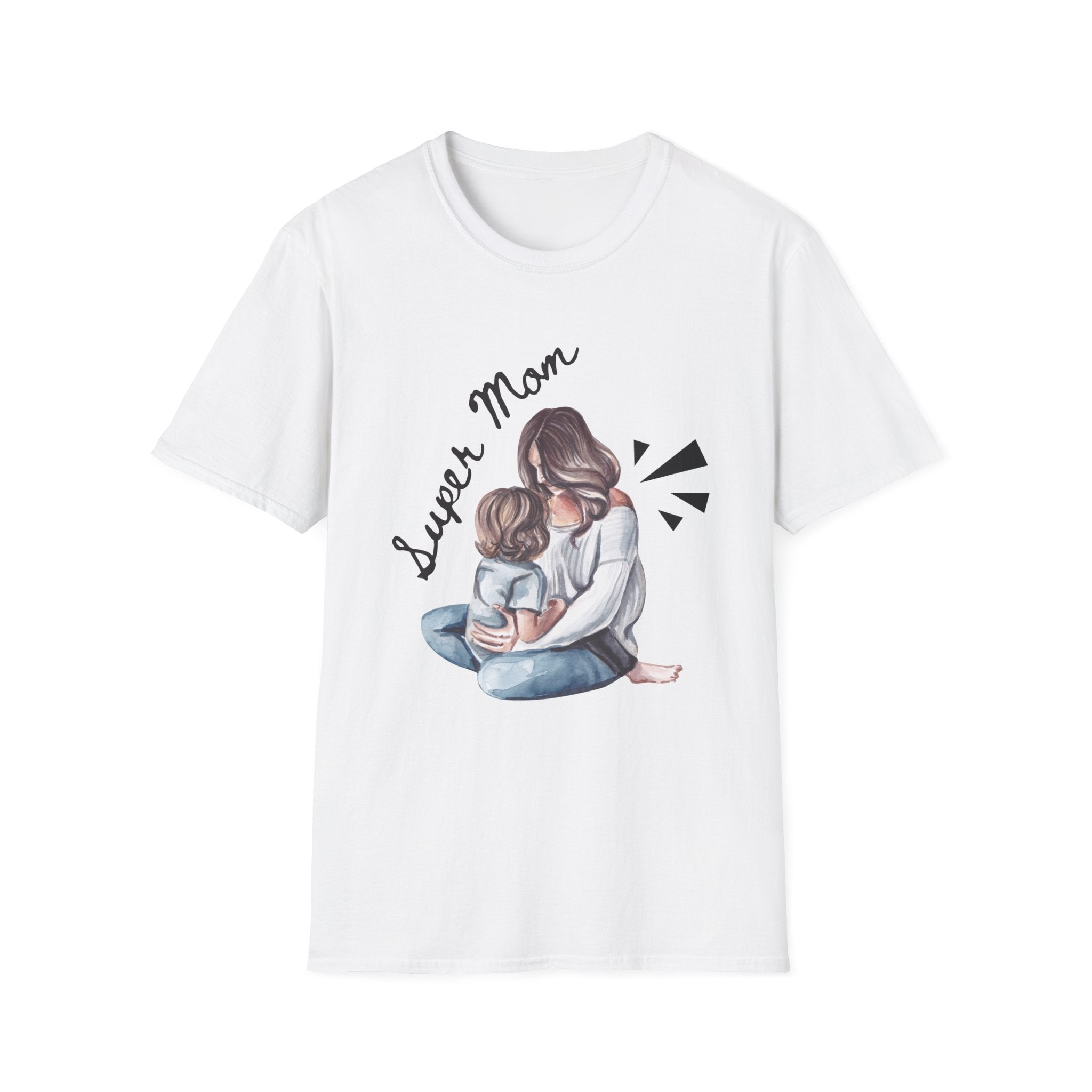 Super Mom T-Shirt - Unisex Softstyle Tee for Mother's Day