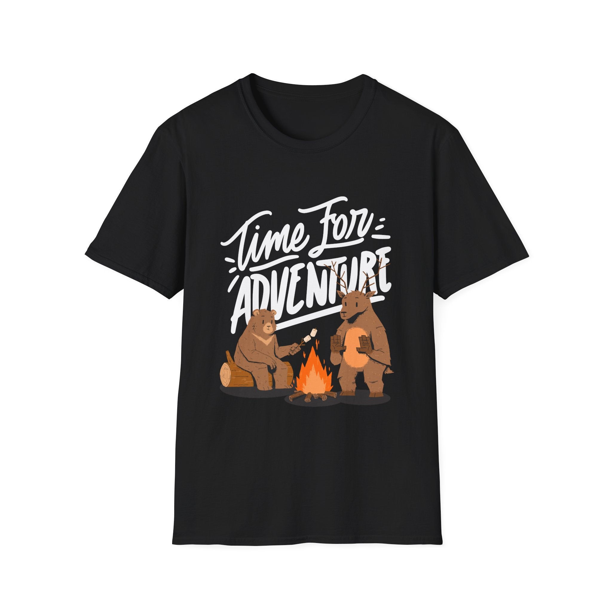 Adventure Bears Unisex Softstyle T-Shirt, Camping Shirt